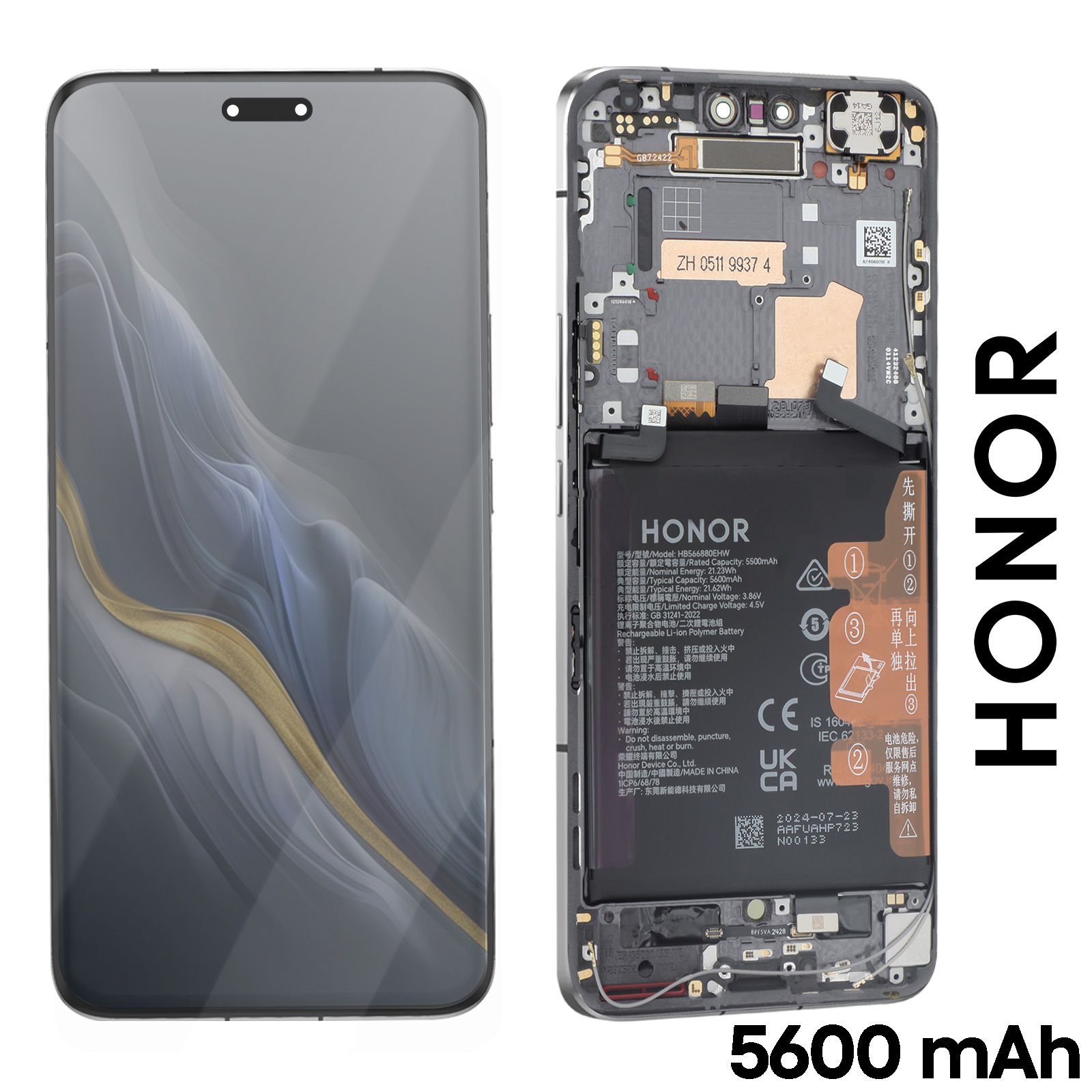 MOJIA Cover Per Honor Magic 6 PRO / Magic6 PRO, PU Custodia Antiurto - Foto 7