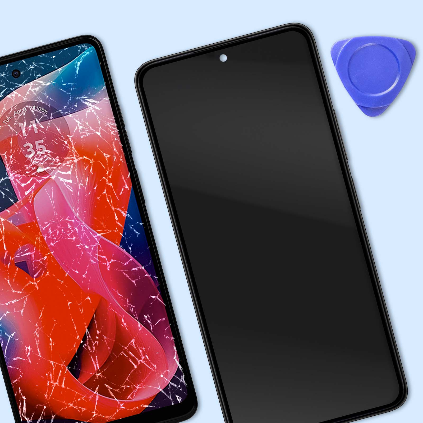 Écran LCD Complet Avec Châssis Pour Motorola Moto G24 - Pièce De Rechange Générique Neuf - Origine Chine