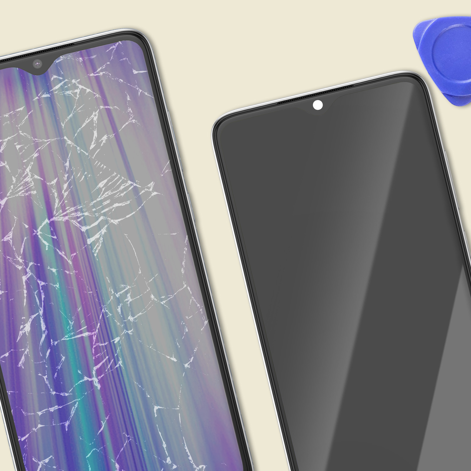 Kit écran LCD + Vitre Pour Xiaomi Redmi Note 8 Pro Blanc - Outils Et Colle Inclus