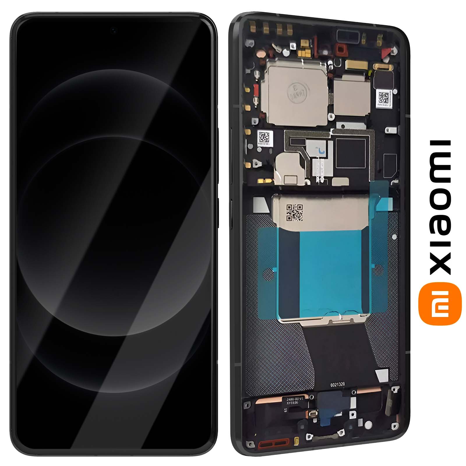 Écran Complet Avec Vitre Tactile Et Châssis Pour Xiaomi 14 Ultra, De Marque Xiaomi, Couleur Noire, Neuf, Prêt à Monter
