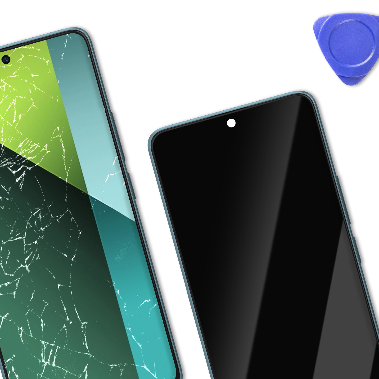 Écran Complet - Xiaomi - Redmi Note 13 5G - LCD Préassemblé - Vitre Tactile - Couleur Bleu - Téléphonie