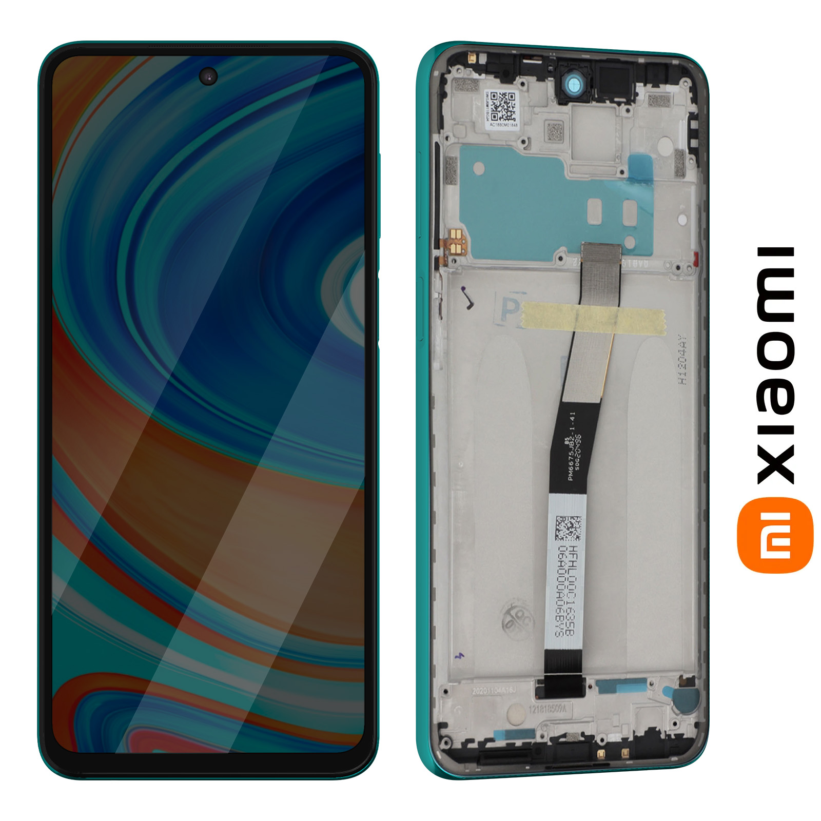 Écran LCD Complet Vert Pour Xiaomi Redmi Note 9 Pro – Avec Châssis, Neuf