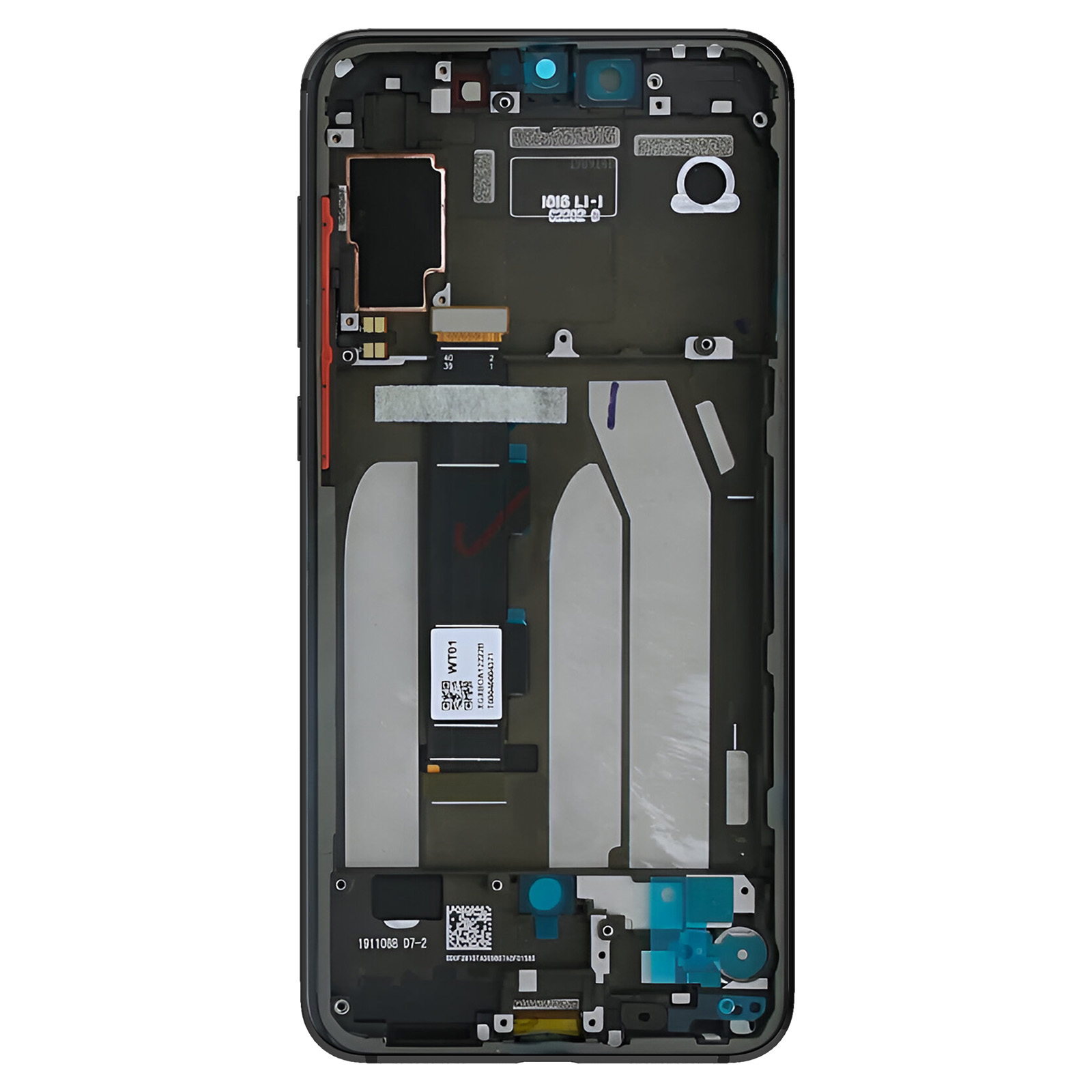 Écran LCD + Vitre Tactile Gris Assemblé Sur Châssis Pour Xiaomi Mi 9 SE
