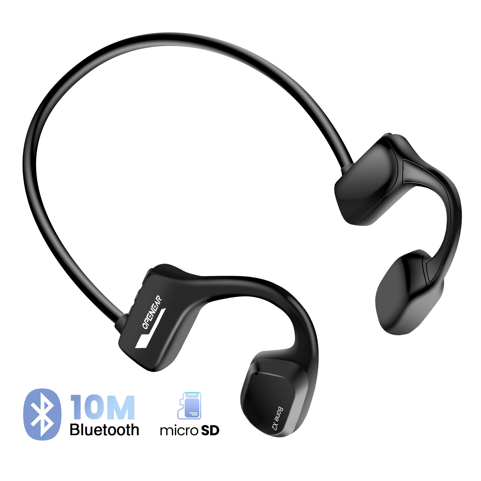 Cuffie A Conduzione Ossea Da Nuoto – 32GB IPX8 Bluetooth 5.0 – Auricolari MP3 Impermeabili Per Sport E Corsa (Rosse) - 6