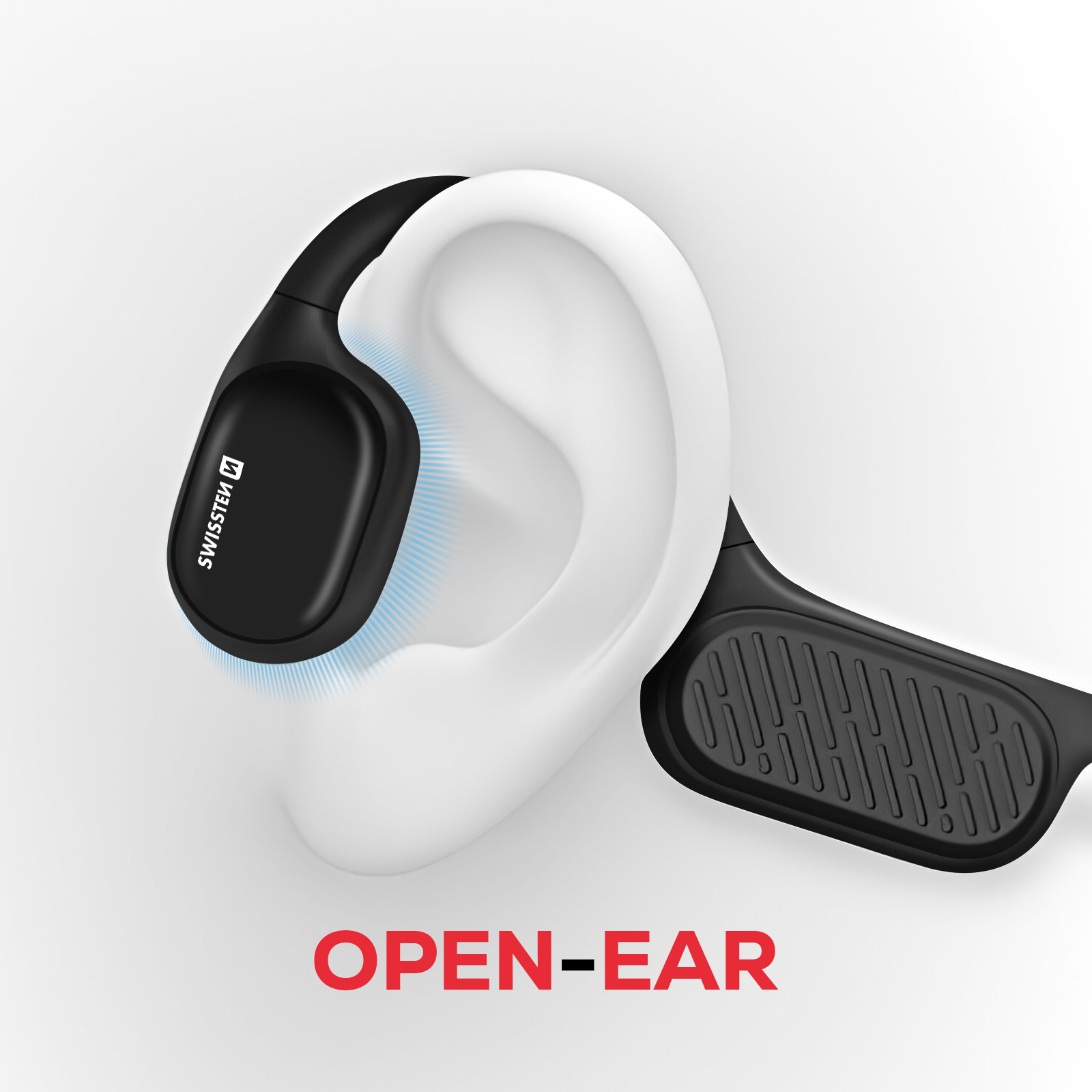 vibrations kopfhörer Swissten Schwarz Knochenschall Kopfhörer, IP68 Wasserdicht für Sport und  Schwimmen, 32 GB Speicher und Bluetooth