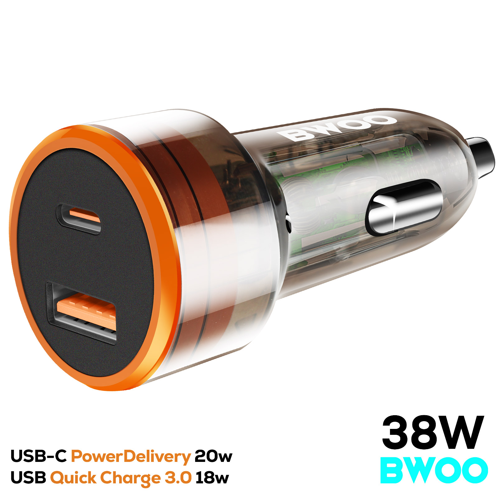 Chargeur allume cigare voiture téléphone et tablette