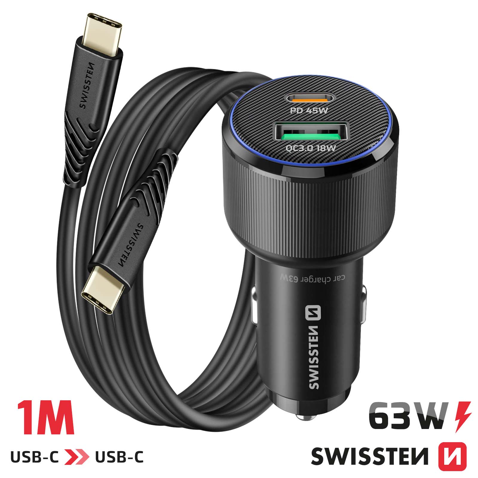 Chargeur allume cigare voiture téléphone et tablette