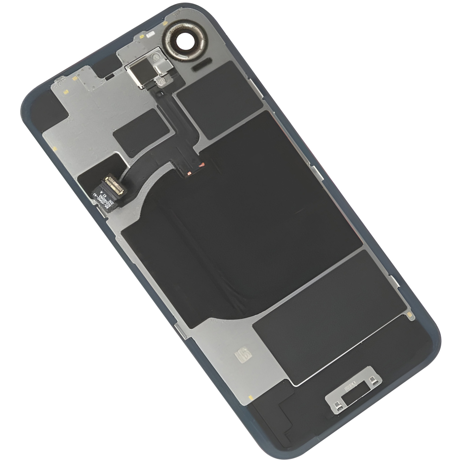 Vitre Arrière De Remplacement Pour IPhone 16 Plus - Noire - Avec Support Et Lentilles Intégrées - Modèle Générique