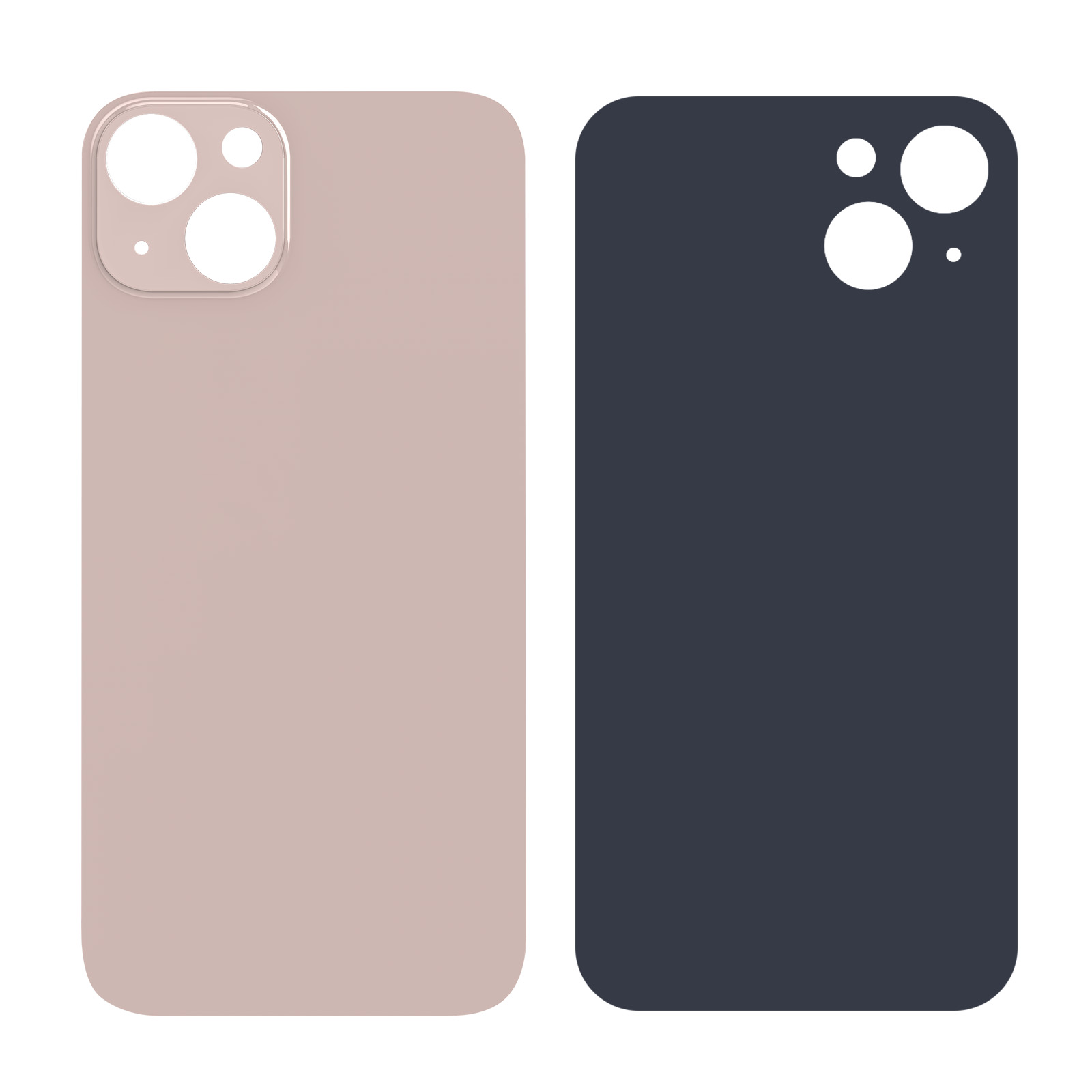 Vitre Arrière De Remplacement Pour IPhone 13 - Blanc Avec Grand Trou Pour Caméra, Neuve Avec Adhésif