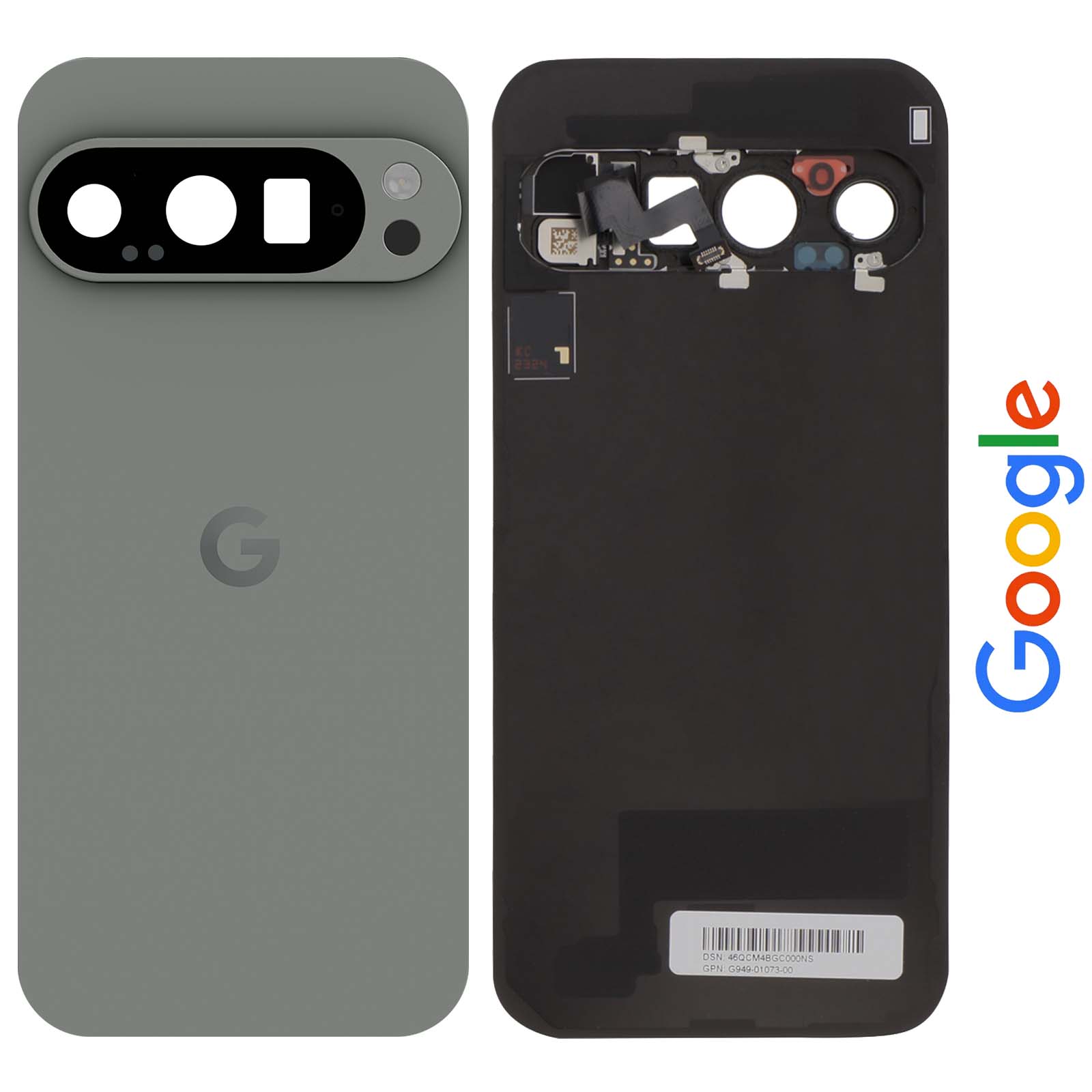 Vitre Arrière De Remplacement Pour Google Pixel 6a - Noir, Cache Batterie Inclus, Neuf Sous Blister