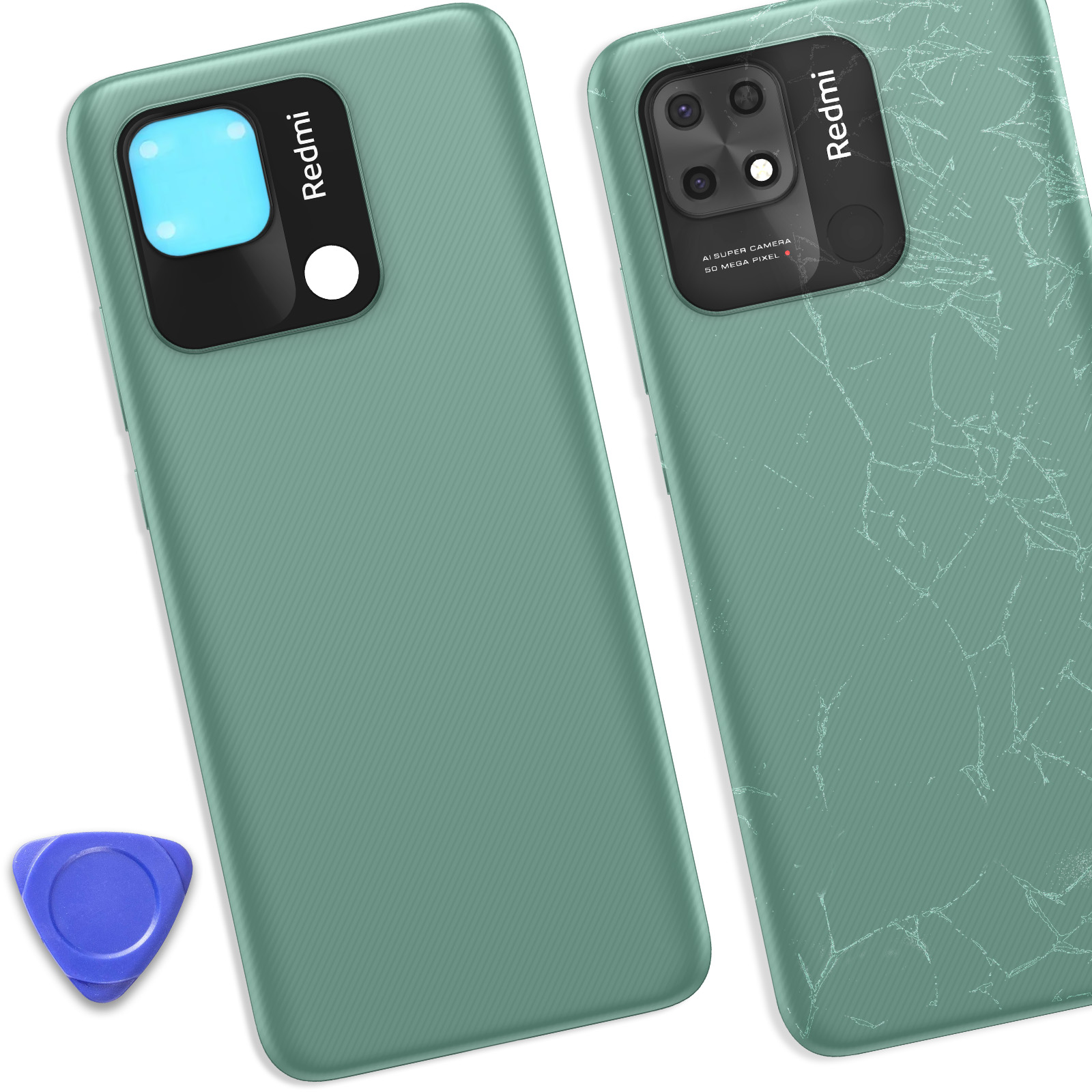 iYAiYO Coperchio Posteriore Vetro per Xiaomi Mi Note 10 M1910F4G Parte di Ricambio della Alloggiamento Coperchio Batteria Posteriore con Adesivo preinstallato-Nero