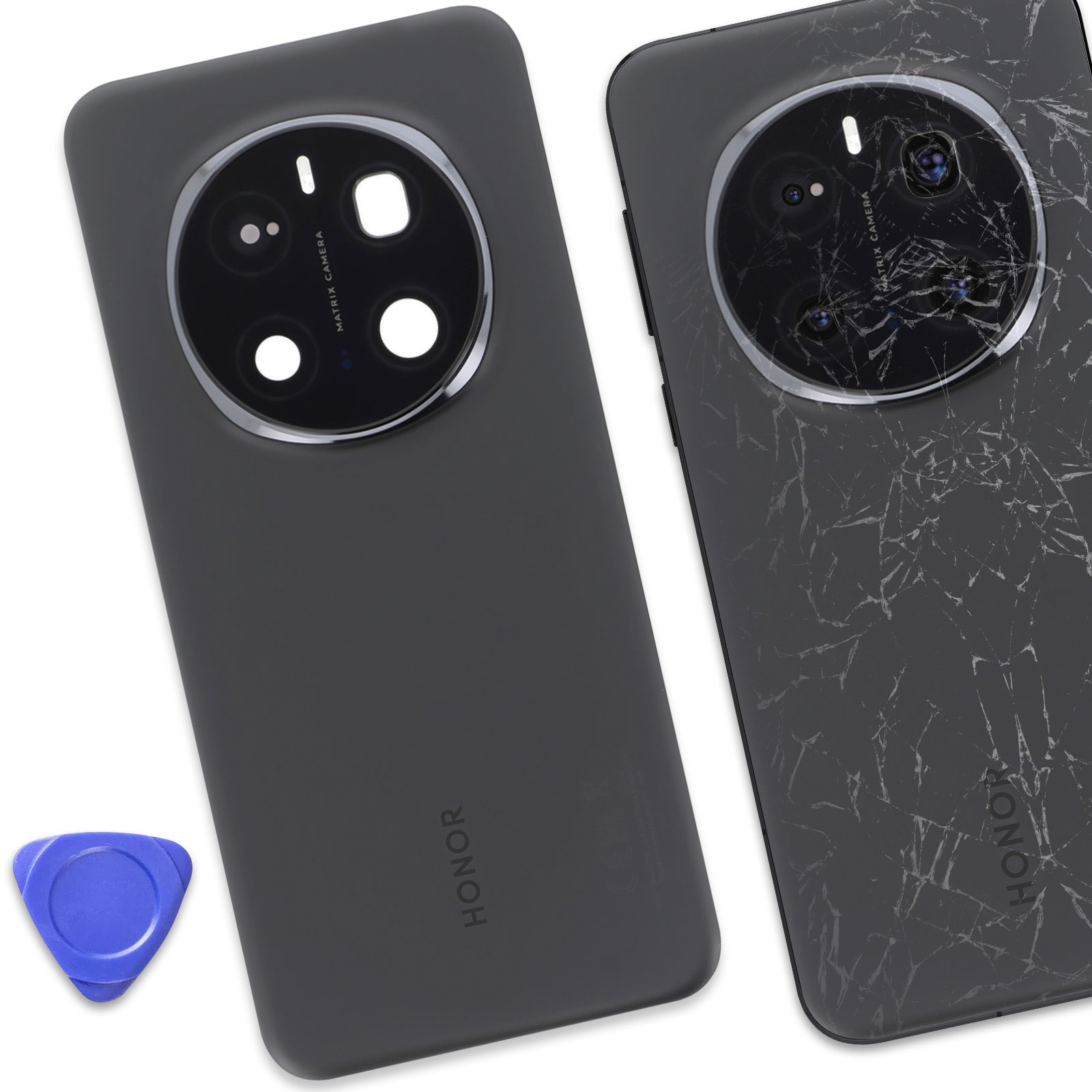 Enkeig Tapa Trasera Vidrio Para Reemplazo Honor Magic5 Pro Parte Trasera De Cristal Trasero Con Kit De Reparación (Verde