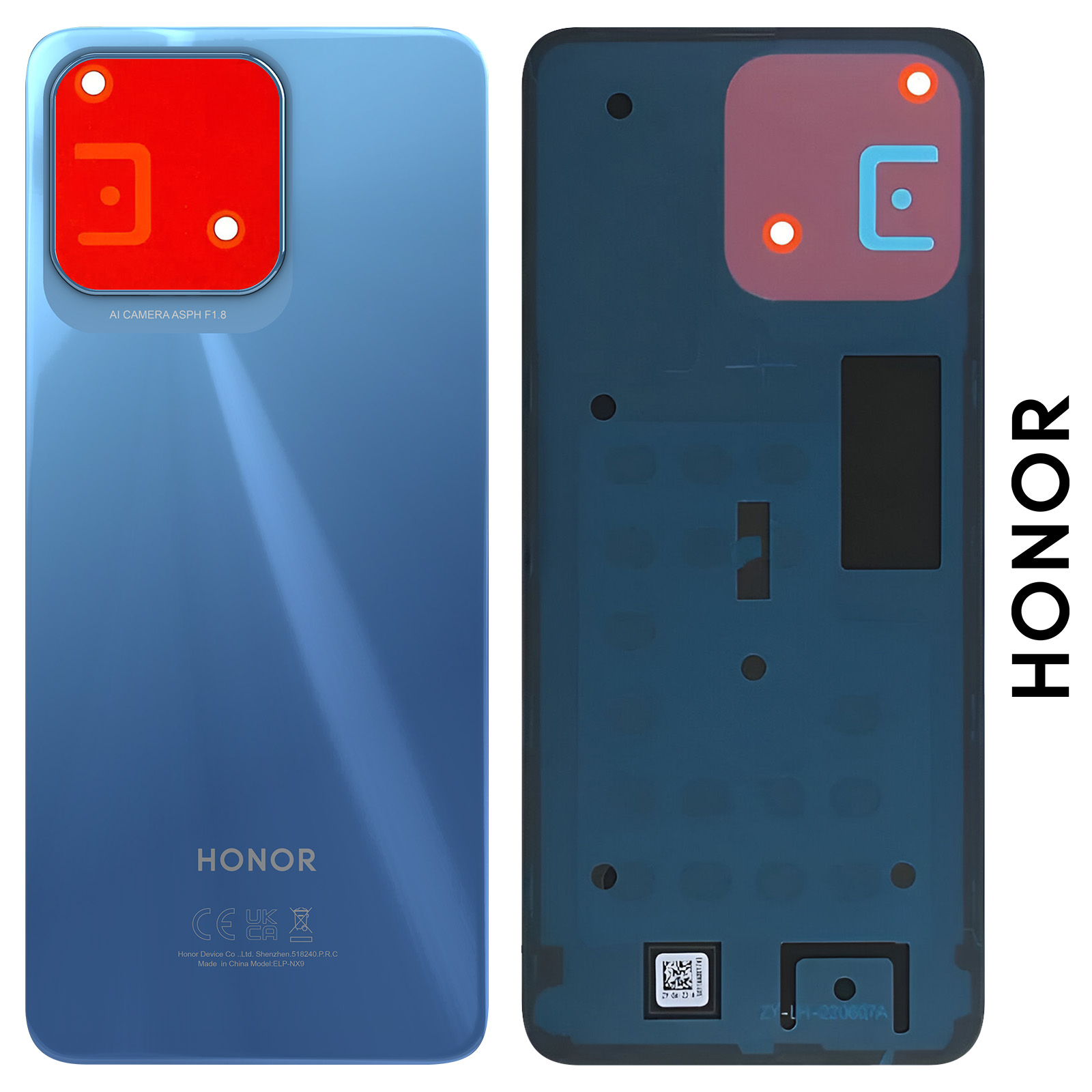 Original Cache Batterie Vitre Arrière Bleu Pour Honor View 20