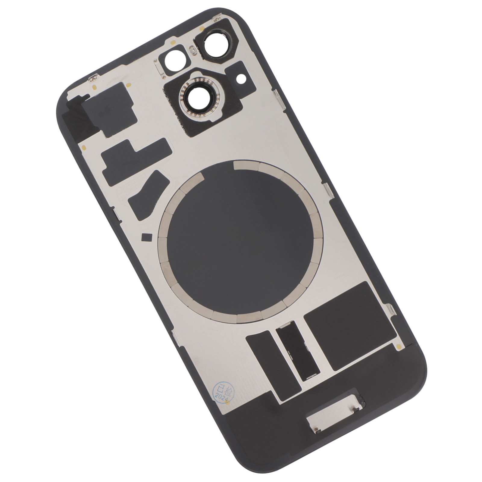 Alloggiamento Del Telaio Centrale Smontato Originale Per IPhone 15 15Plus, Cover Posteriore In Vetro, Gruppo Caricabatterie Wireless NFC, 92% Nuovo