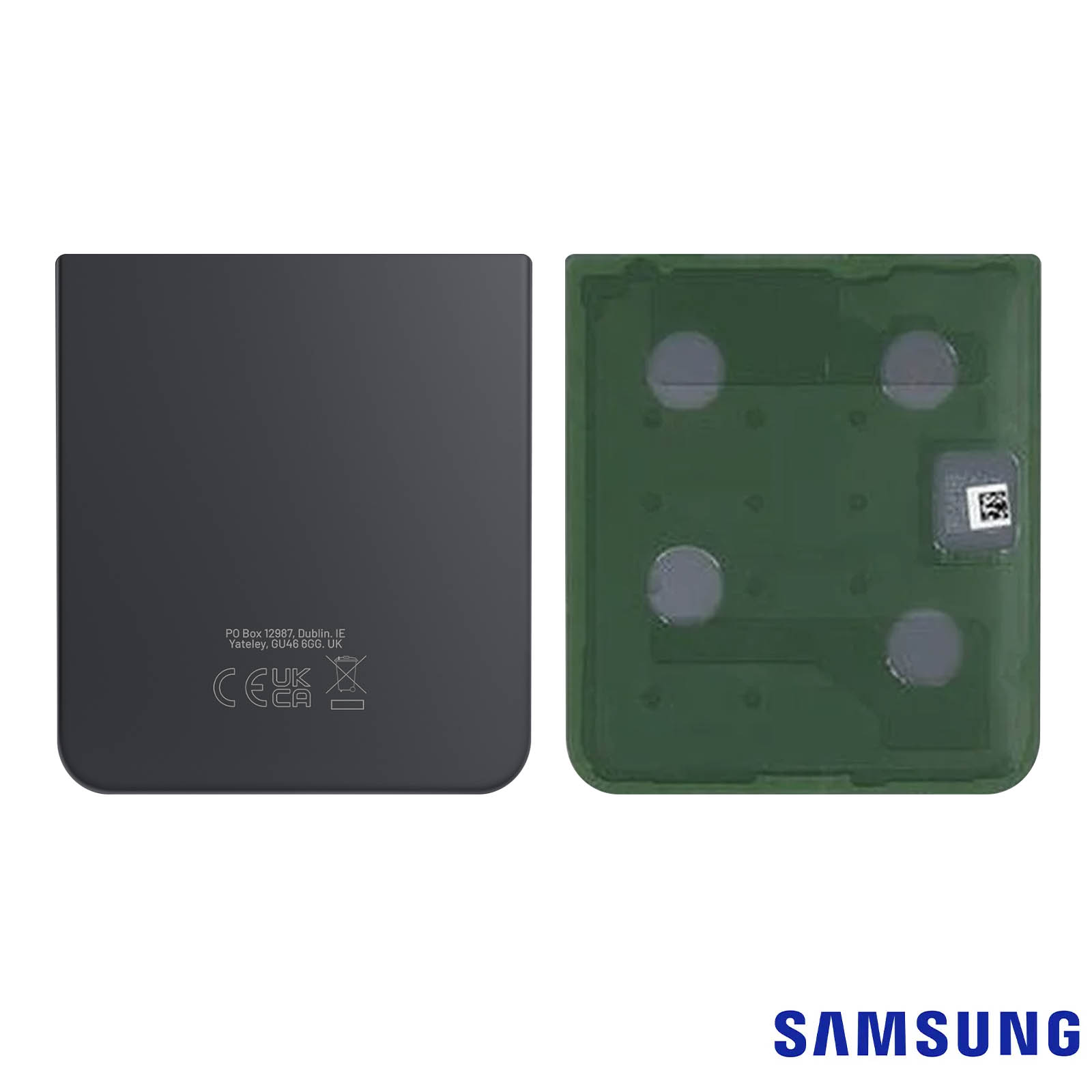 Original Cache Batterie Vitre Arrière Inférieur Marine Pour Galaxy Z Flip4 5g F721 Gh82 29654e