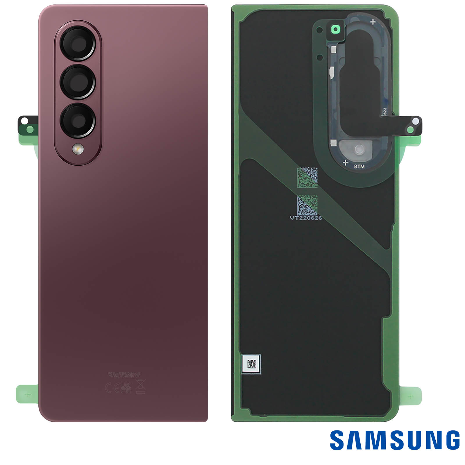 Cache Batterie Arrière Premium Vitré Couleur Bronze Mystique Pour Samsung Galaxy Z Fold 2 - Neuf