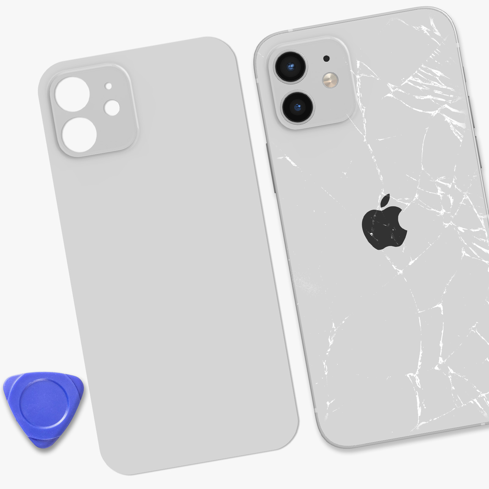 Vetro posteriore compatibile per iPhone 15 con MagSafe (senza logo) - nero - Italiano