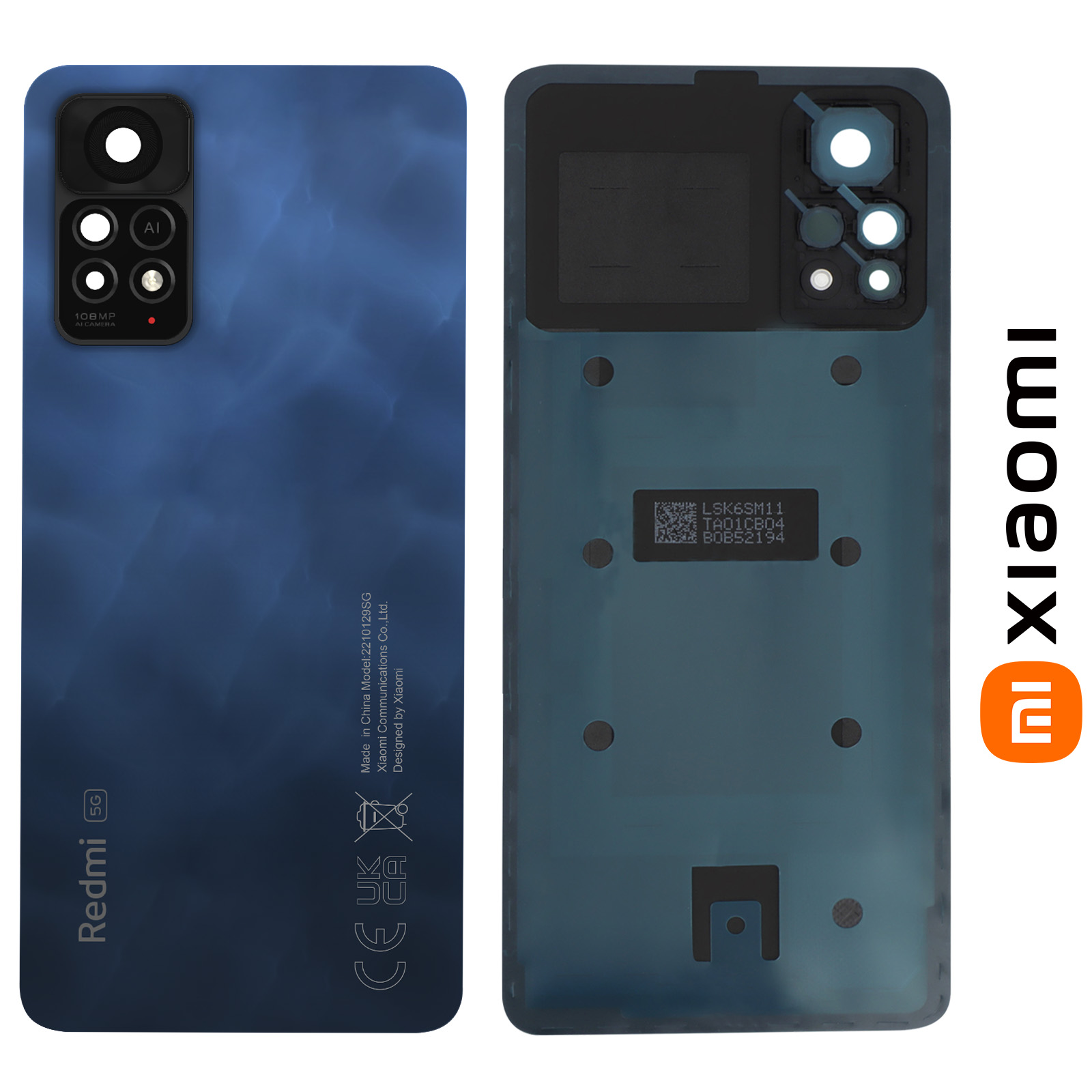 Vetro Posteriore Originale Xiaomi 11T 5G, Grigio, Smontato Da Telefono, Perfetto Stato