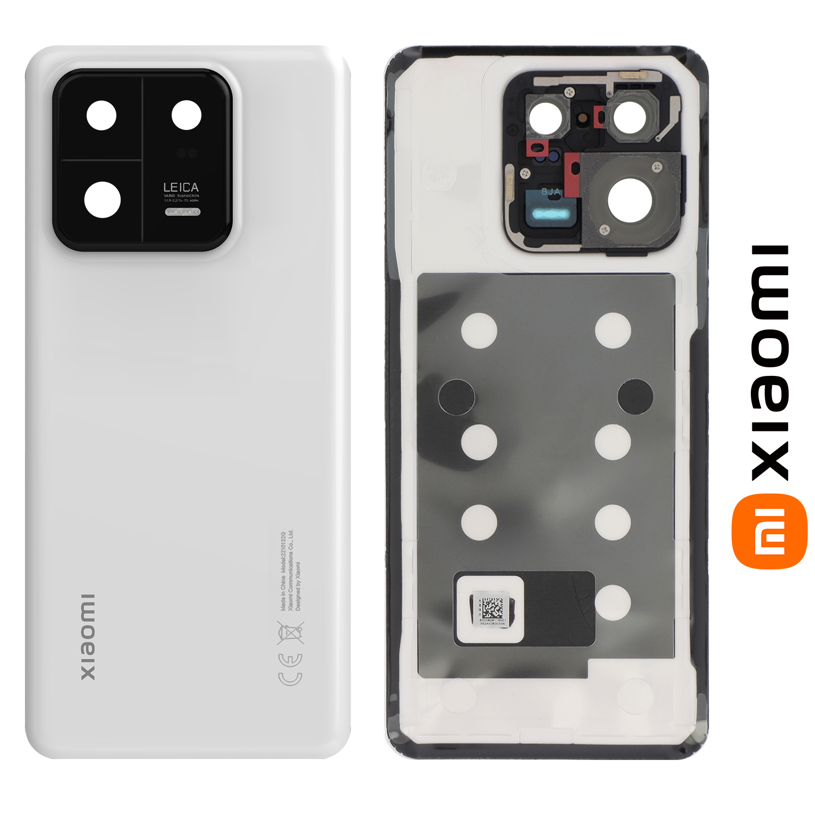 Vitre Arrière Originale Xiaomi 13 Pro - Blanc (Service Pack) - Français