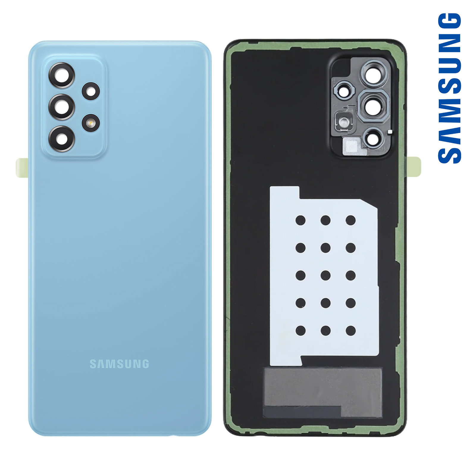 Adesivo da copribatteria originale Samsung Galaxy A52 e A52s - Service Pack - Italiano
