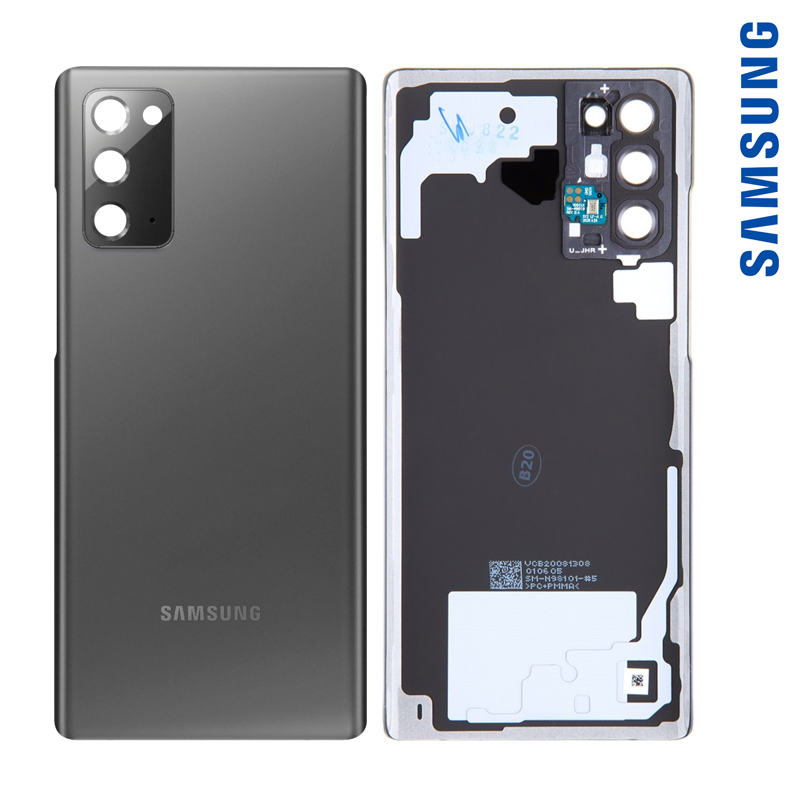 Cache Batterie Arrière Pour Samsung Galaxy Z Fold 2 - Noir Mystique, Neuf