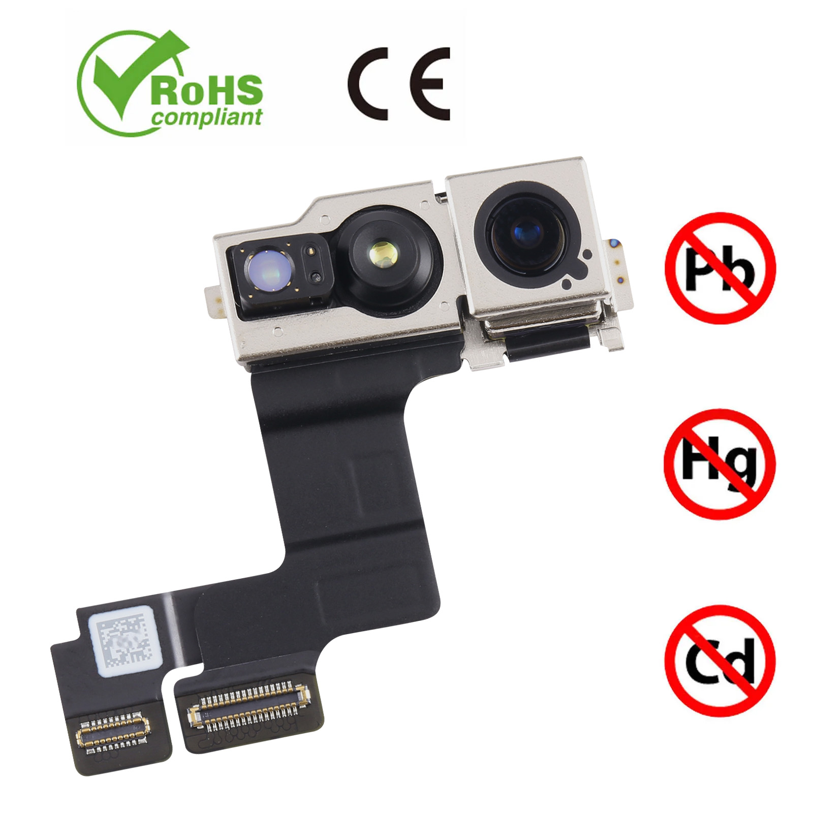 Videocamera Frontale (selfie) Di Ricambio Per IPhone 15 Plus - Colore Nero