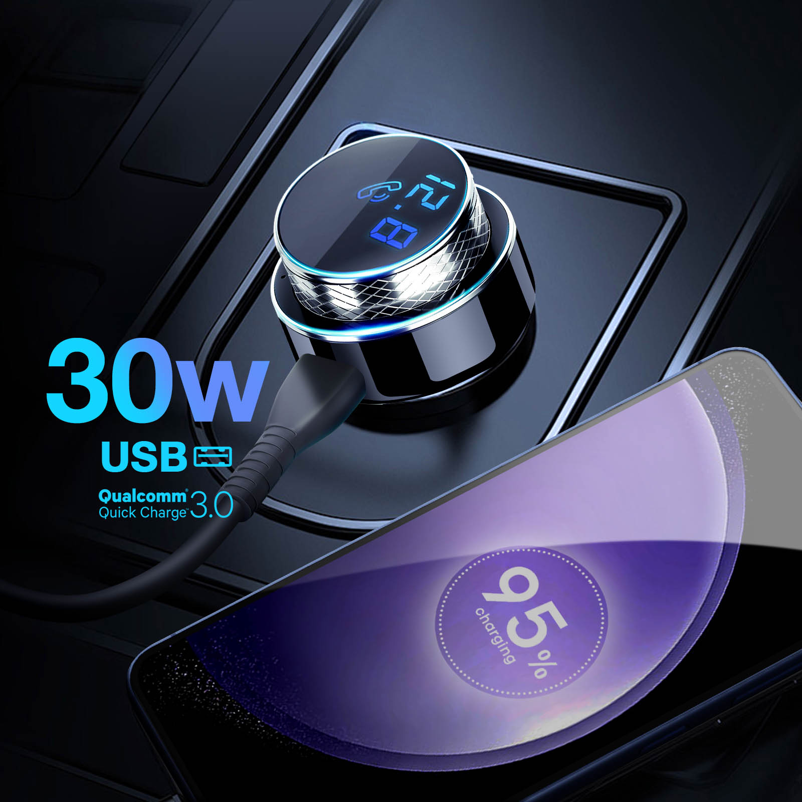 Trasmettitore FM Energy Sistem Car FM Talk con Bluetooth