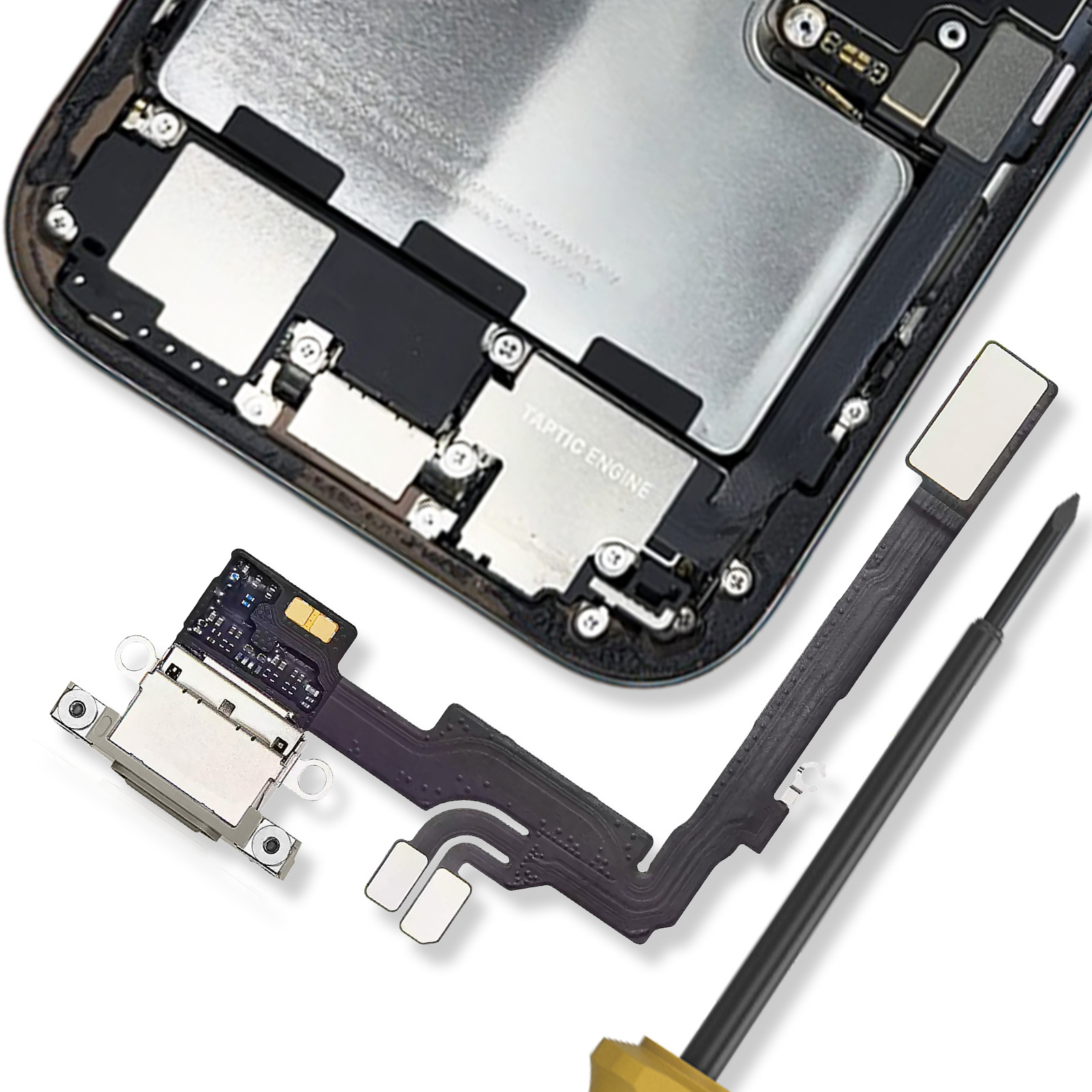 Connecteur De Charge DC Pour IPhone - À Souder - Compatible IPhone 8 à 16 Pro Max