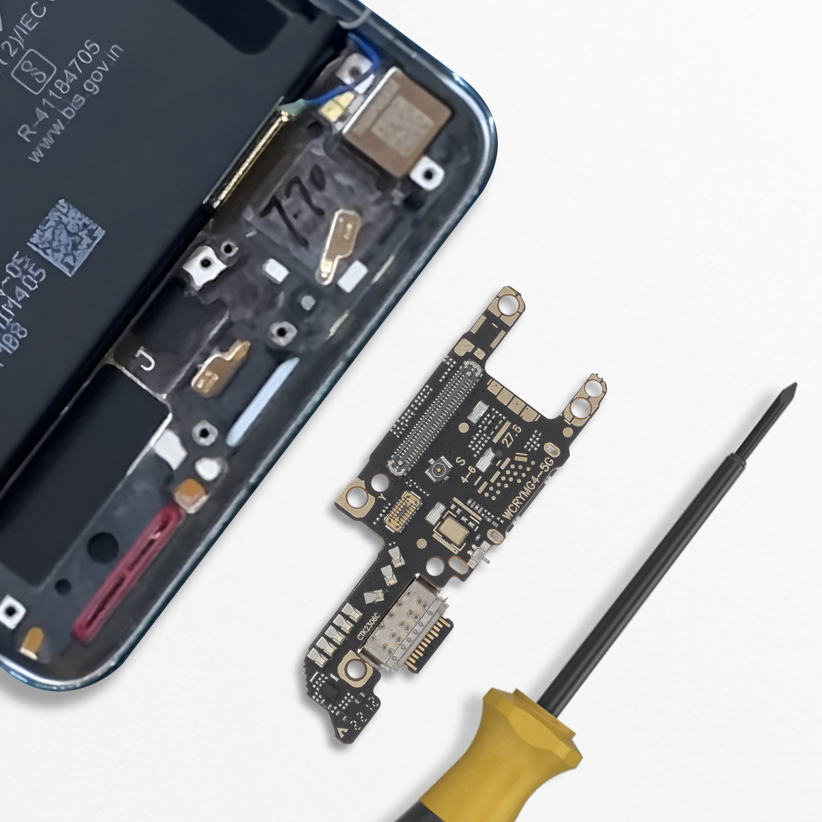 Connecteur de charge Honor Magic 5 Pro + Lecteur carte SIM - Français