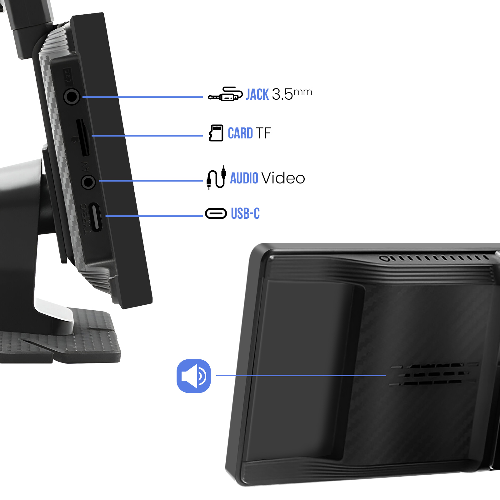 4K Dashcam Avant Récepteur Sans Fil Carplay Android Auto Avec Caméra De Recul, 10,26 Autoradio