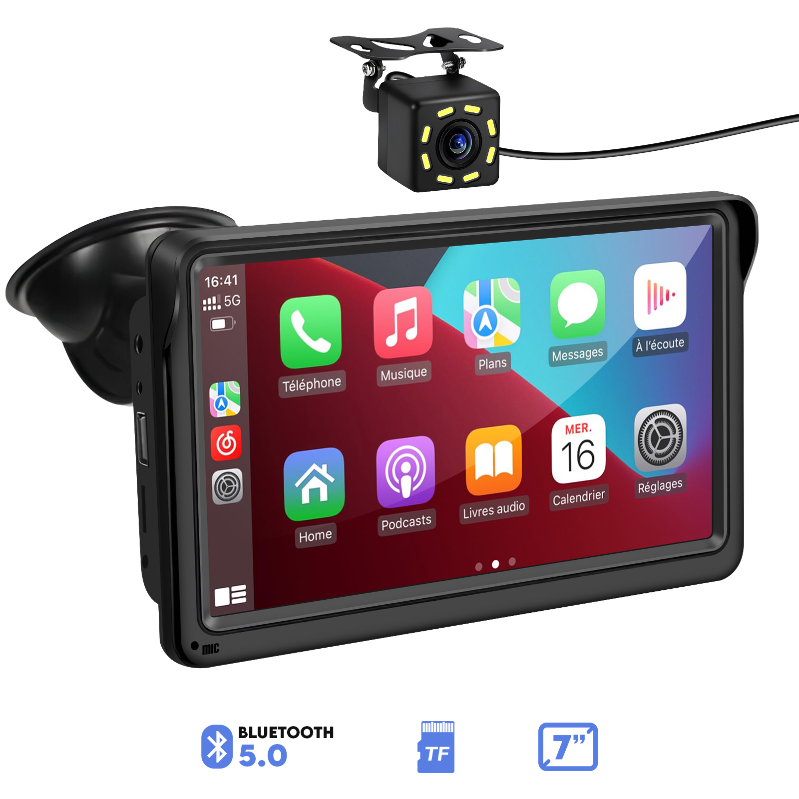 Écran Tactile 10.26" CarPlay & Android Auto SYNCHRO - Dashcam Intégrée, Bluetooth 5.0, Wi-Fi, Installation Facile - 5