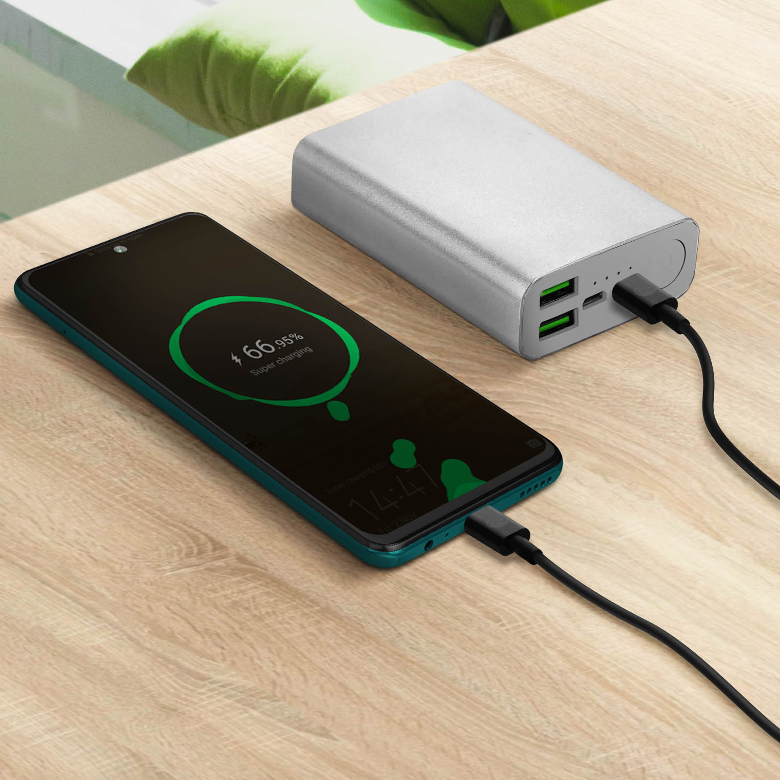 Cavo USB-C da 1 m, Cavo USB Tipo-C per Ricarica Rapida, Robusto, per Ricarica e Sincronizzazione PD 60W (3A) USB 2.0, Guaina TPE Nera e Fibra