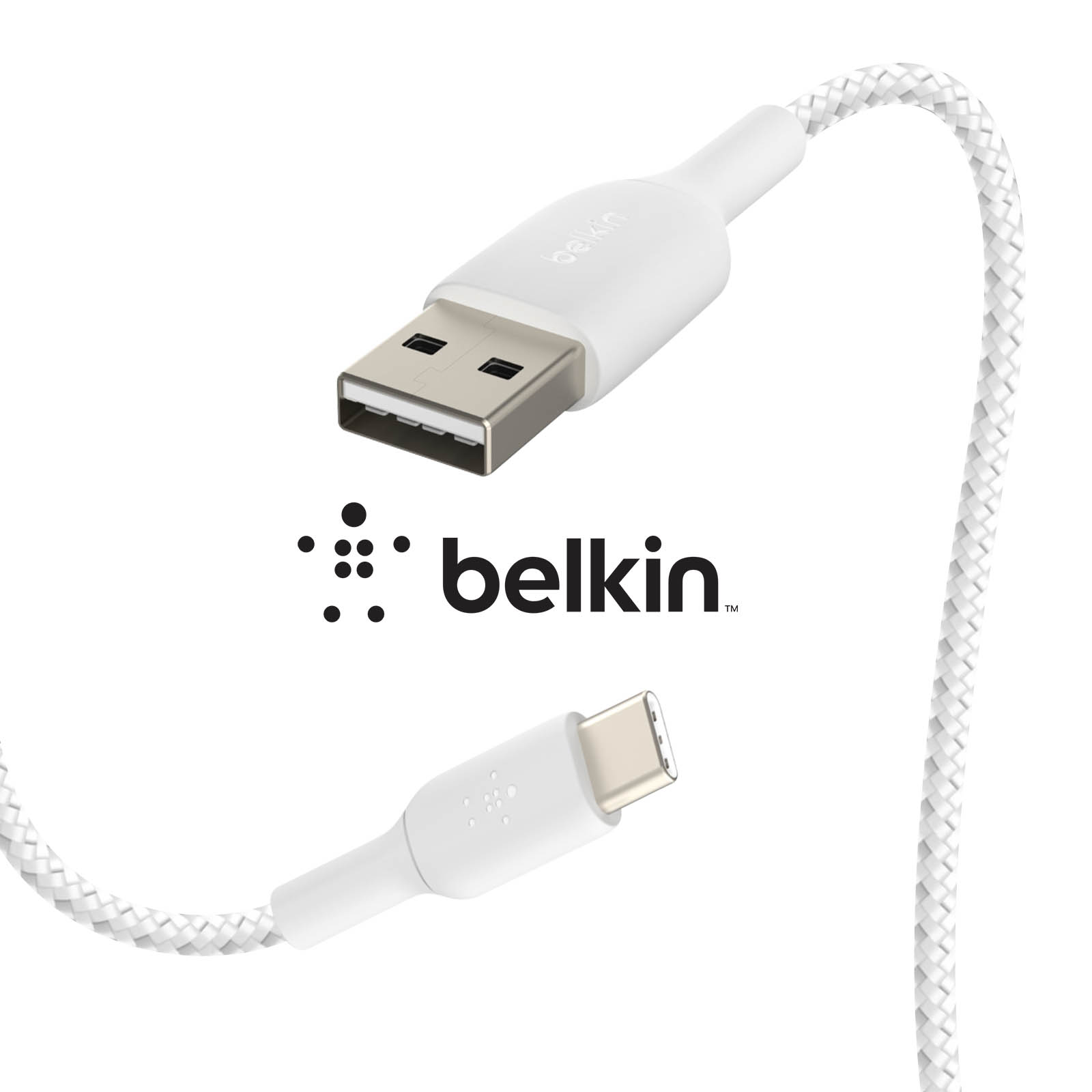 Cavo USB - Micro USB 3 Metri Bianco - Connettori Nichelati, Treccia Rinforzata, Ricarica E Dati - 5