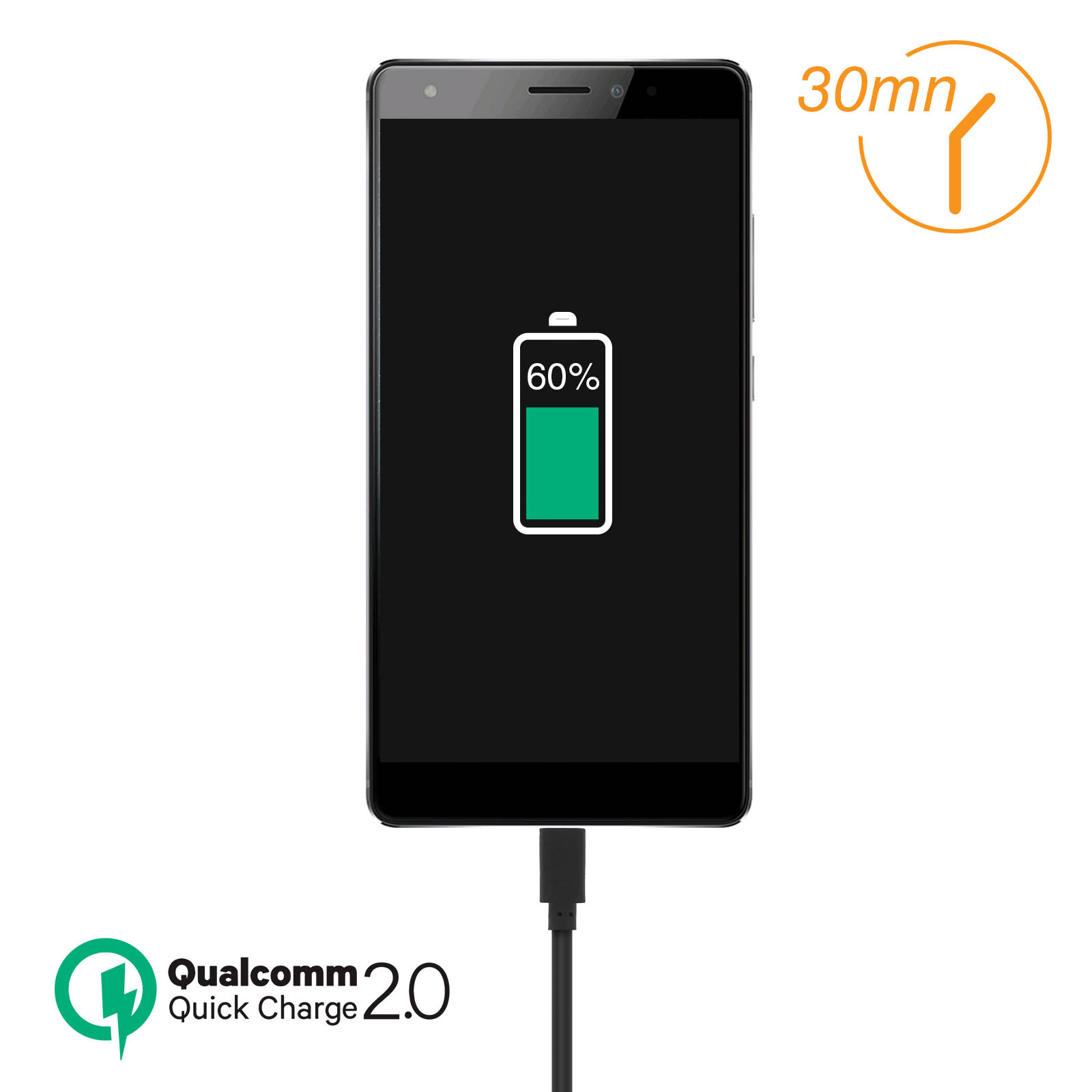 Cavo Magnetico K-S-Trade Per Sony Xperia 10 V: Ricarica E Sincronizzazione Con USB-C E Micro-USB - 3
