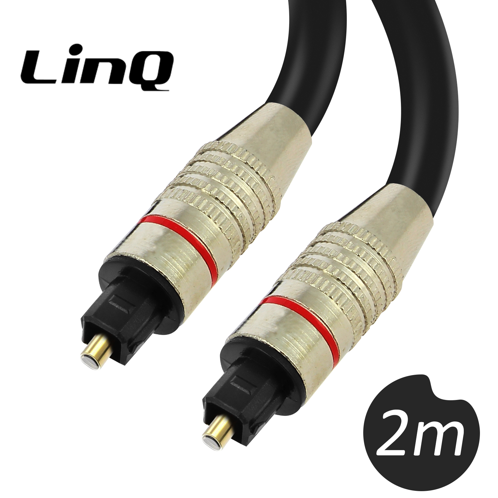 Cavo 2m Audio TOSLINK Ottico Digitale Spdif Optical Cable Per - Foto 4