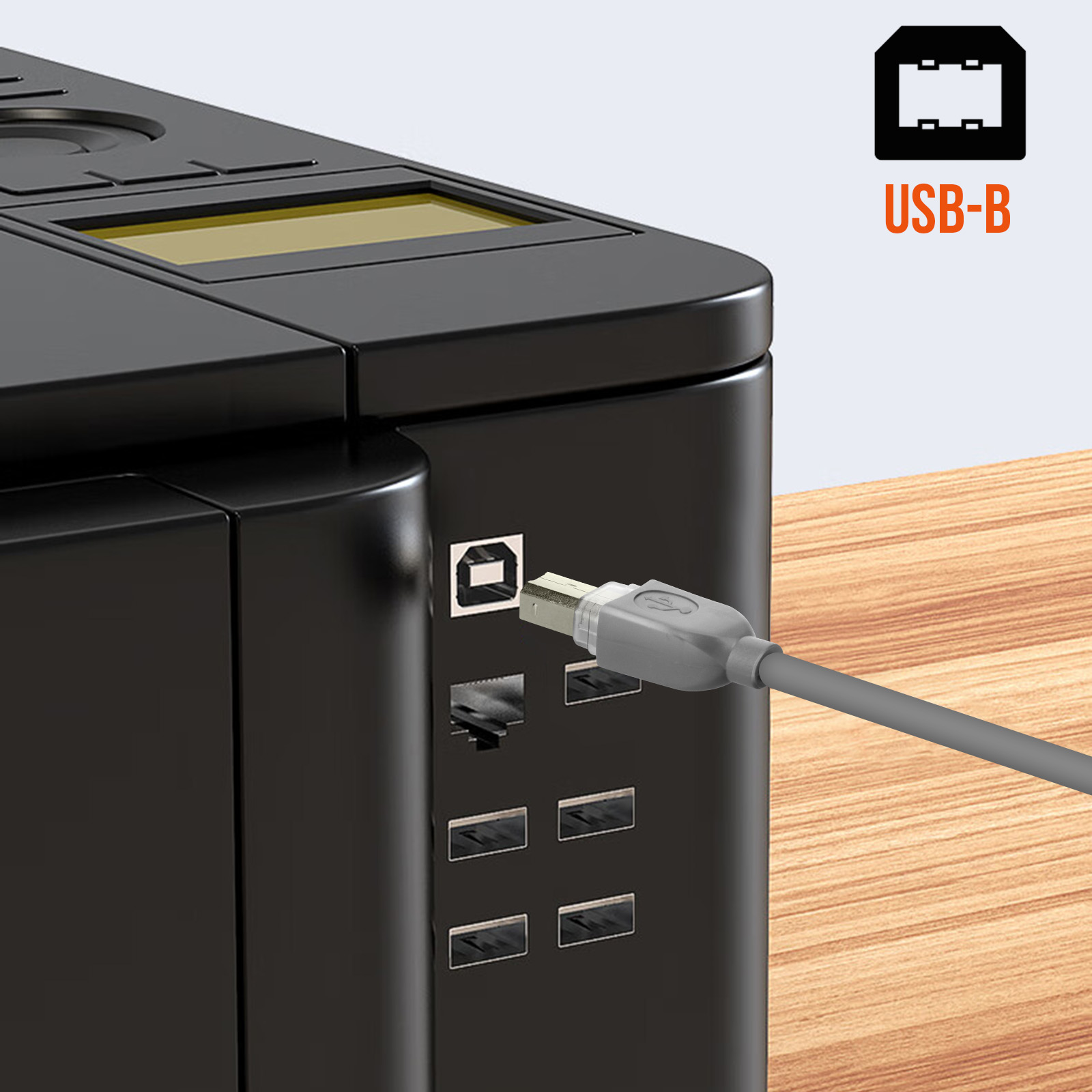 deleyCON 2 Cavo Dati USB 2.0 - da USB A aschio a USB B aschio - per