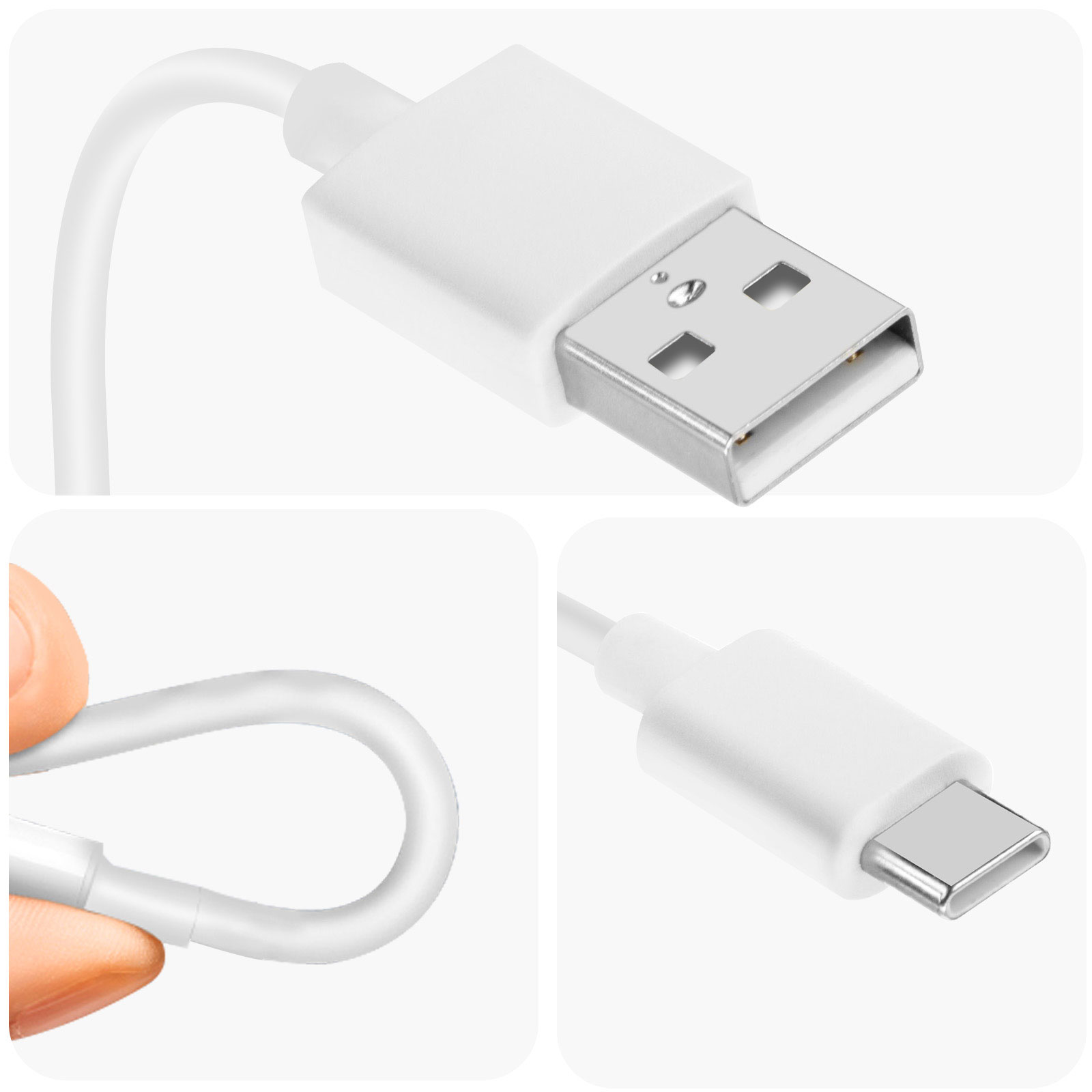 2X Cavo Dati USB Tipo C USB-C Cavo Di Ricarica Per Realme 6 Pro