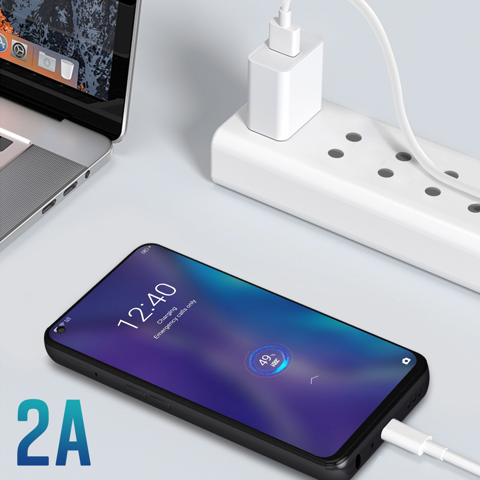 Cavo USB tipo C a tipo C, 1 metro per Realme C21, ricarica rapida, cavo di ricarica e sincronizzazione rapida e trasferimento dati