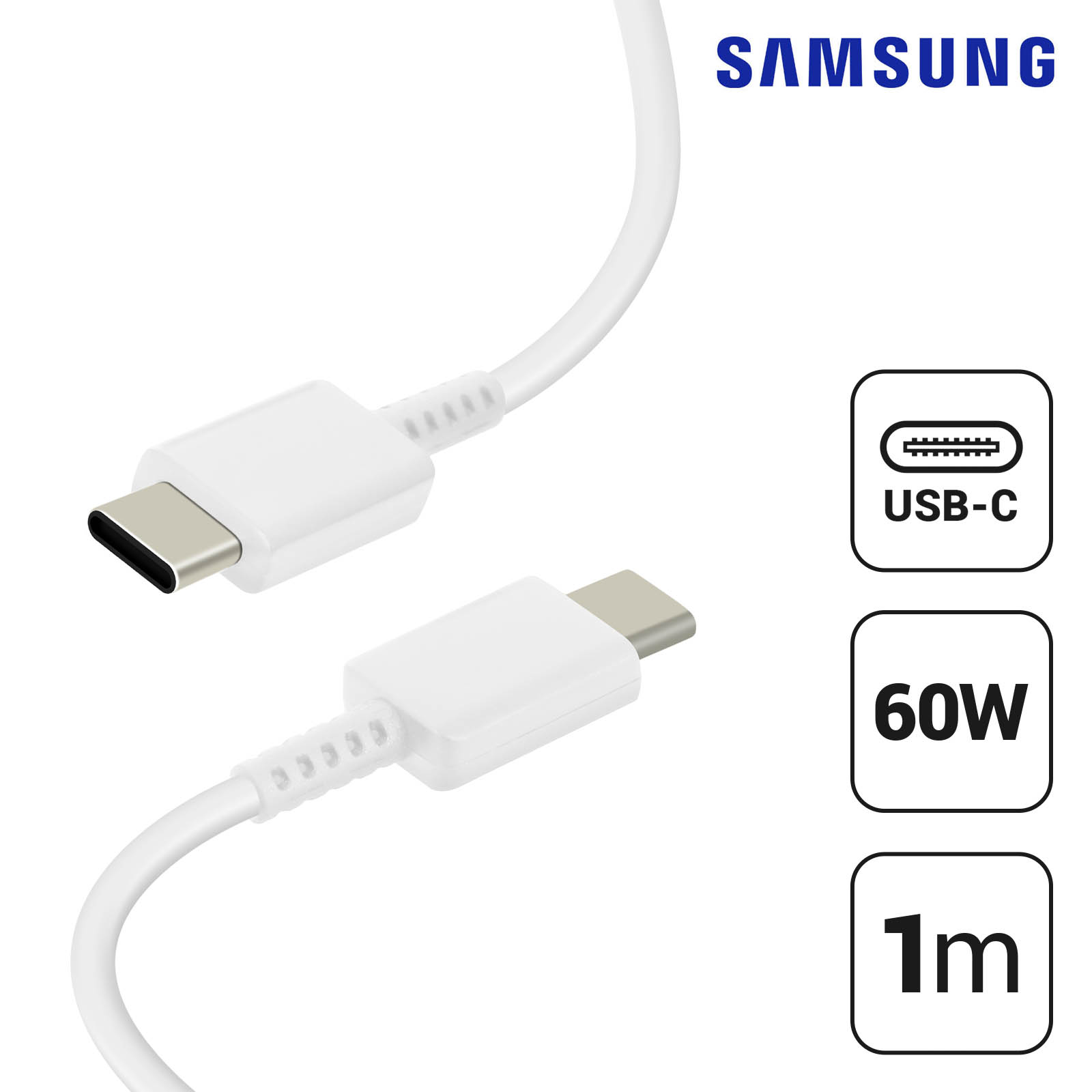 Sony Xperia 10 III Cavo USB C Type C marcato ricarica rapida 3A (PD-60W) trasferimento dati 5 GBit/s - USB 3.1 Gen 1 (USB 3.0