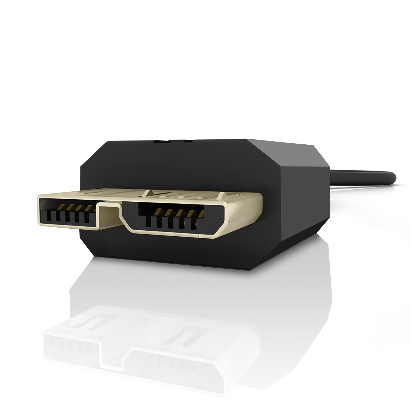 Cavo OTG Da Micro USB 3.0 A USB 3.0 Da 20 Cm, Per Galaxy Note III / N9000 (nero - Foto 1