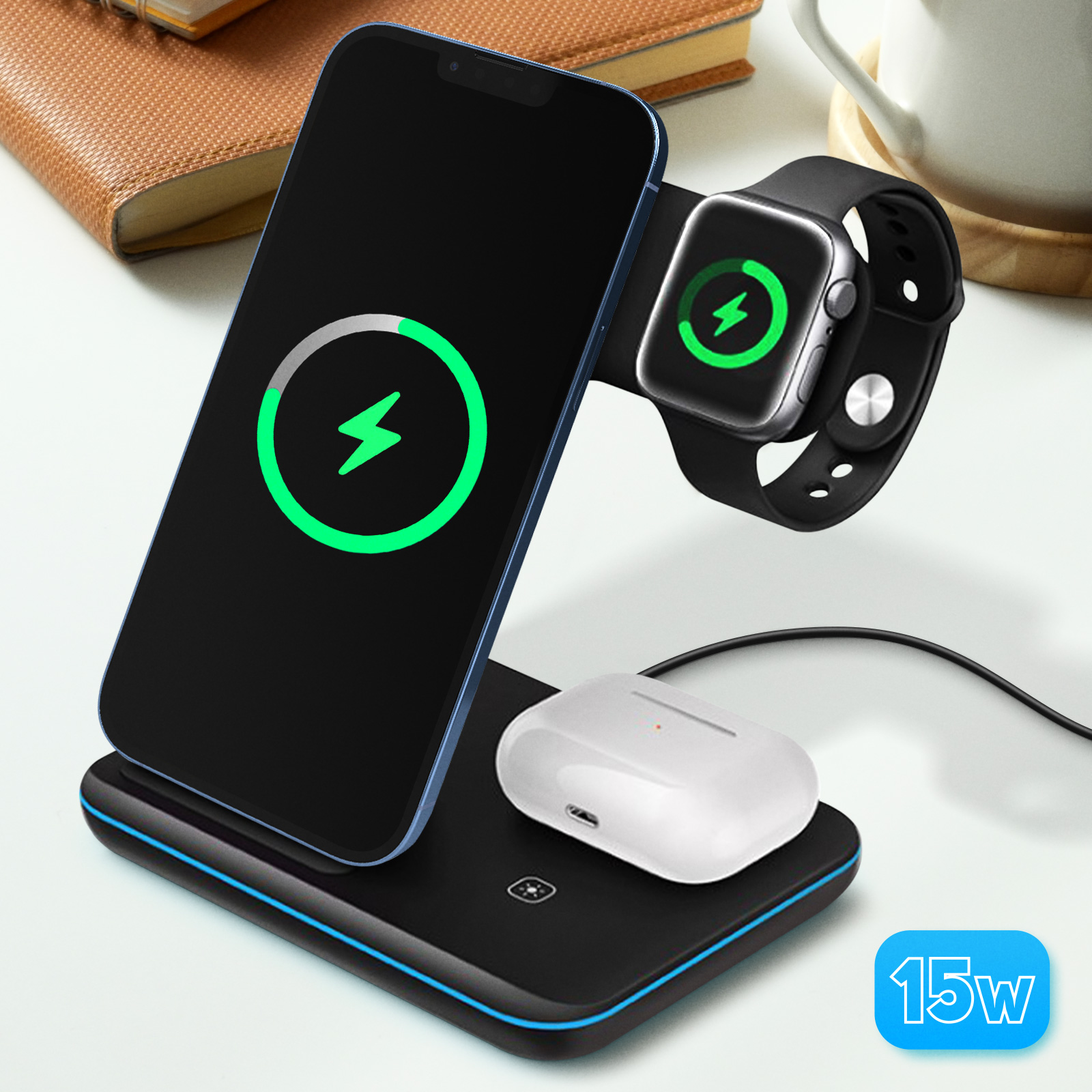 Supporto Per Stazione Dock Per Caricabatterie Per Orologio Con - Foto 2