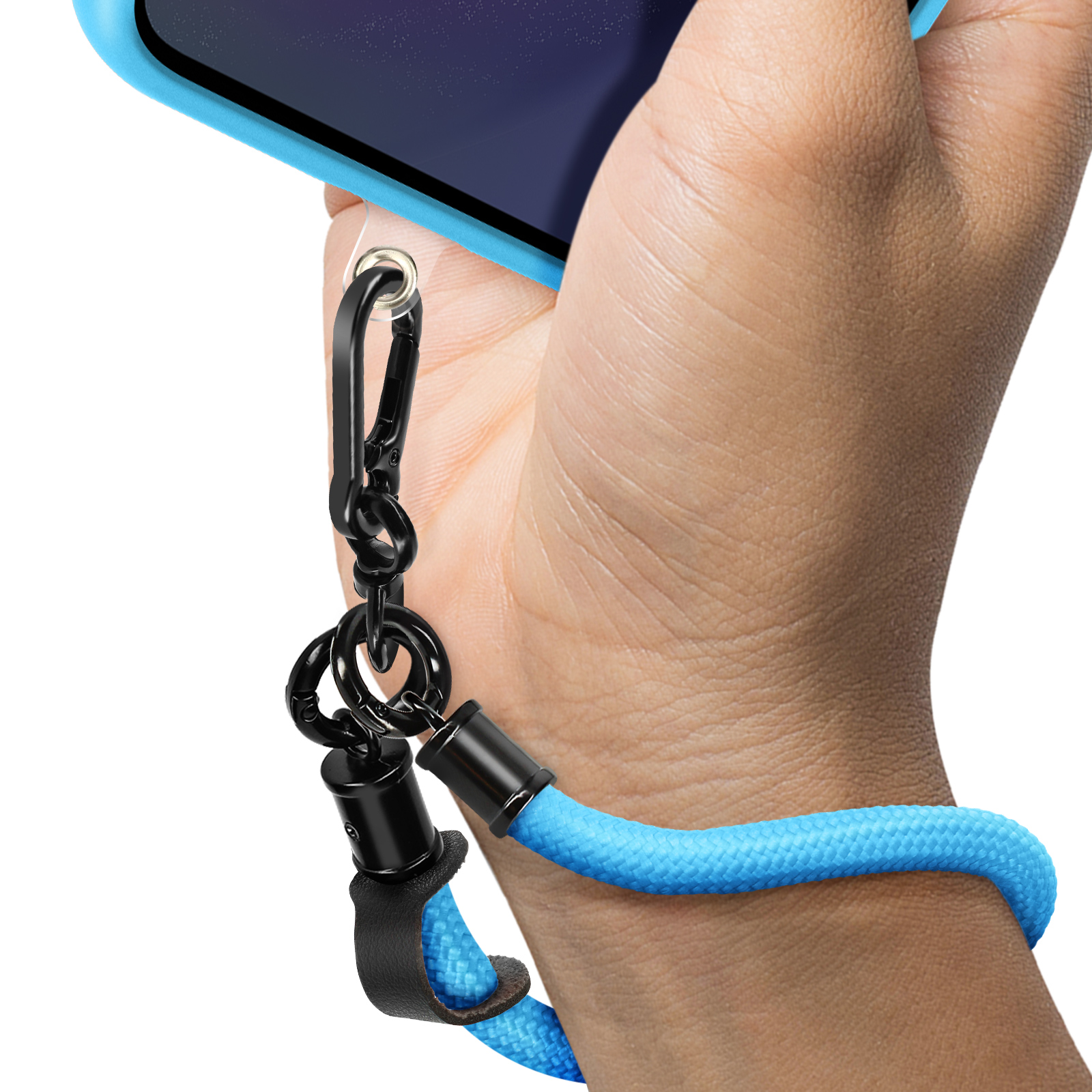 Dragonne Bandoulière Pour Téléphone Avec Pochette Zippée - Transformable En Sac, Réglable Et Confortable - 7
