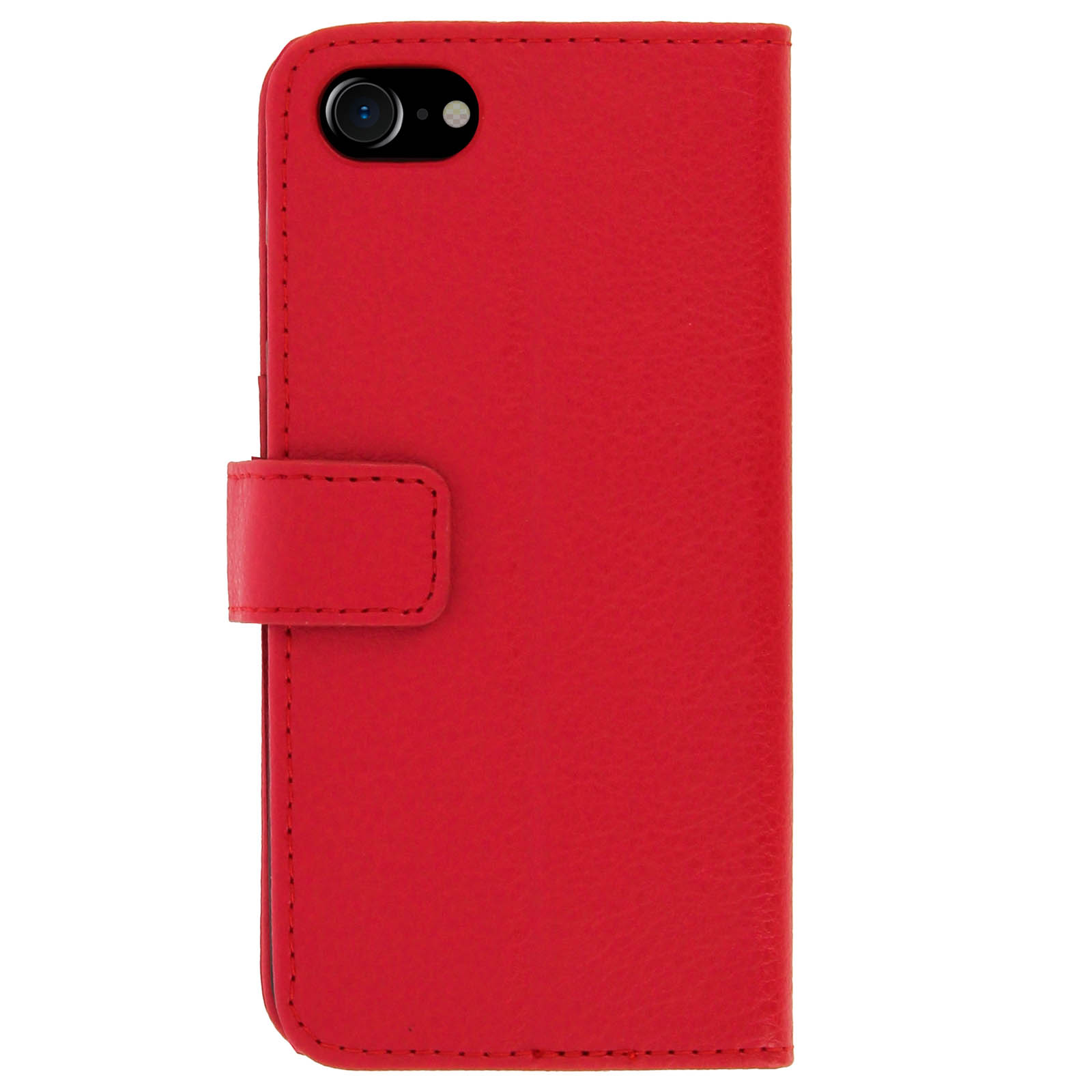 Custodia Portafoglio Stand Case per Apple iPhone SE 2022, 2020 / iPhone 8, 7 – Rossa - Italiano