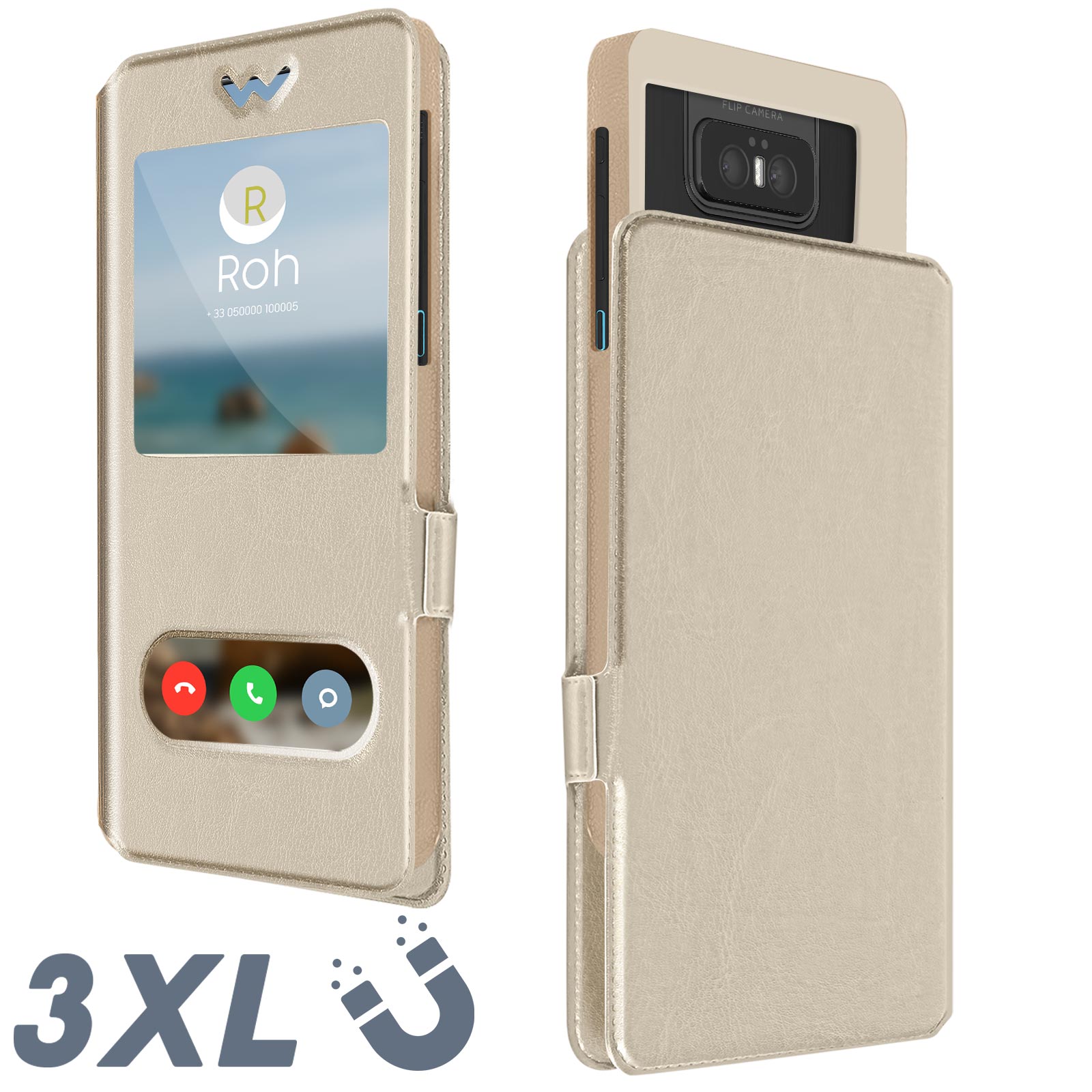 Custodia per Oppo Rx17 Neo Custodia Flip in Pelle PU