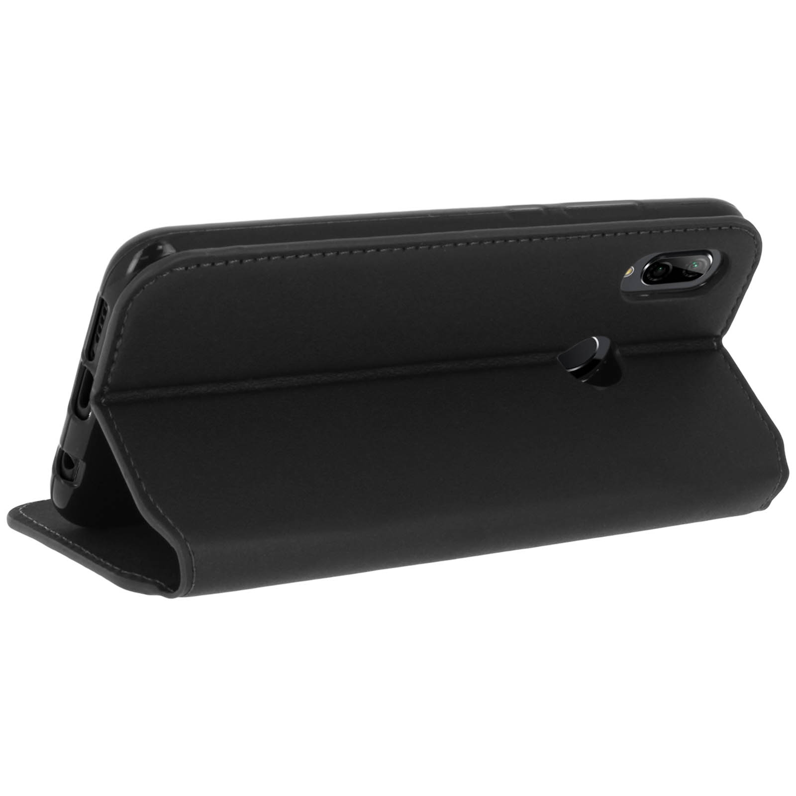 DENDICO Cover per Huawei P20 Lite, Pelle Portafoglio Custodia per Huawei P20 Lite Custodia a Libro con Funzione di appoggio e Porta Carte di Credito - Blu