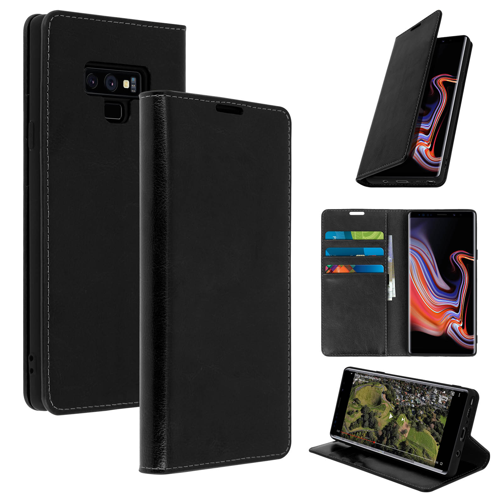 Étui Souple VRS Noir Pour Samsung Galaxy Note9 - Neuf, Protection Légère Et Testée