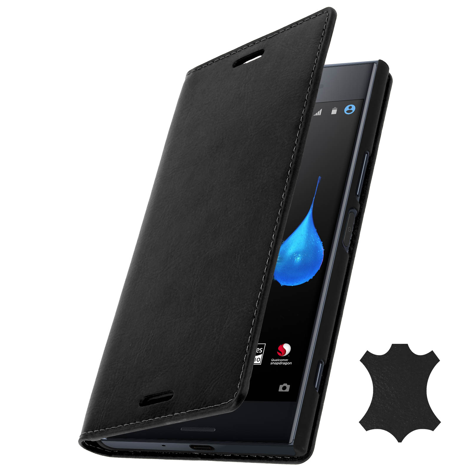 Housse De Protection étui En Simili Cuir Noir Pour Sony Xperia X10 - Neuf Sous Emballage D'origine