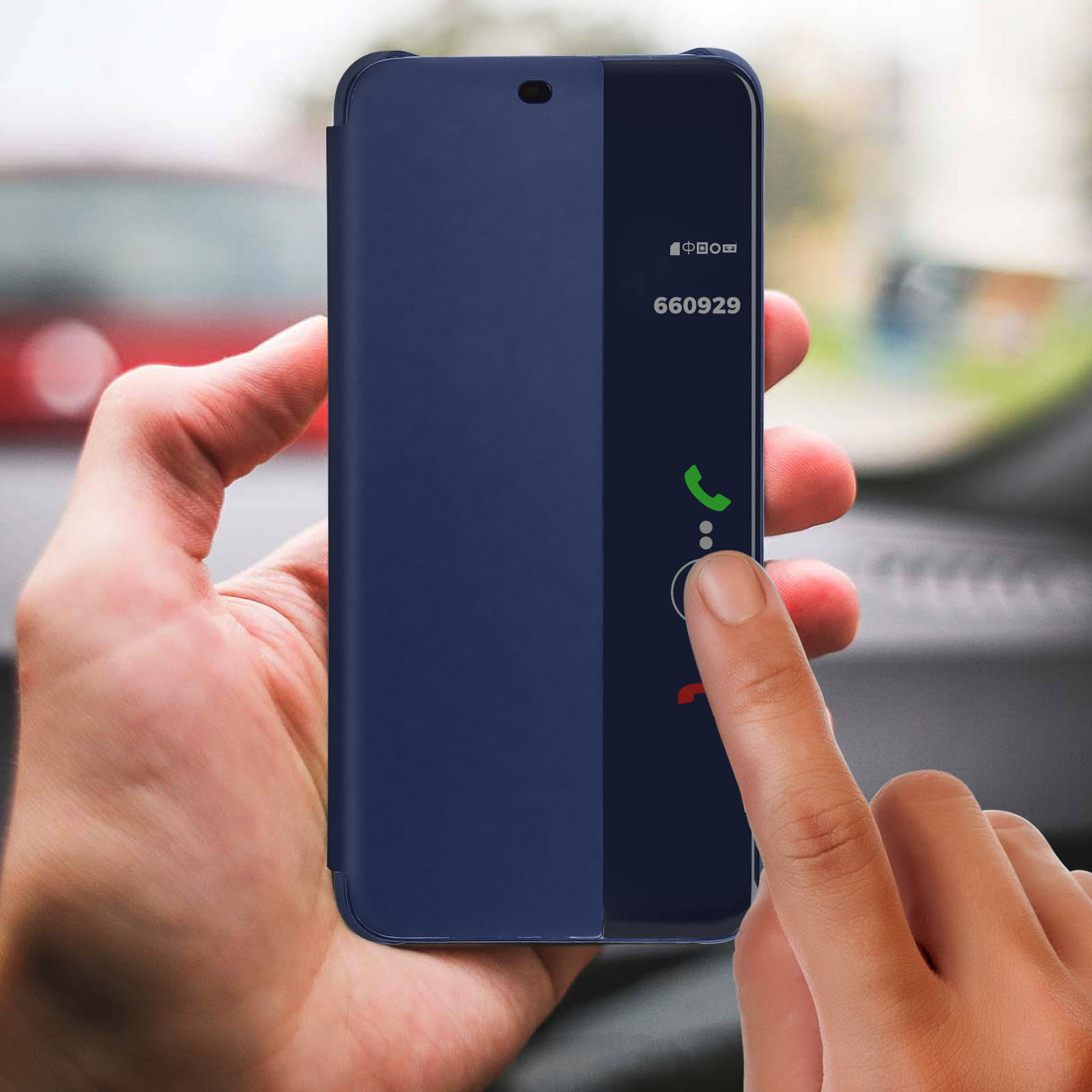 Moex Cover Ultra-Sottile Per Huawei P20 Lite - Custodia Rigida Anti-Graffio, Nero Metallico - Protezione Antiurto In Plastica E TPU, Compatibile Ricarica Wireless