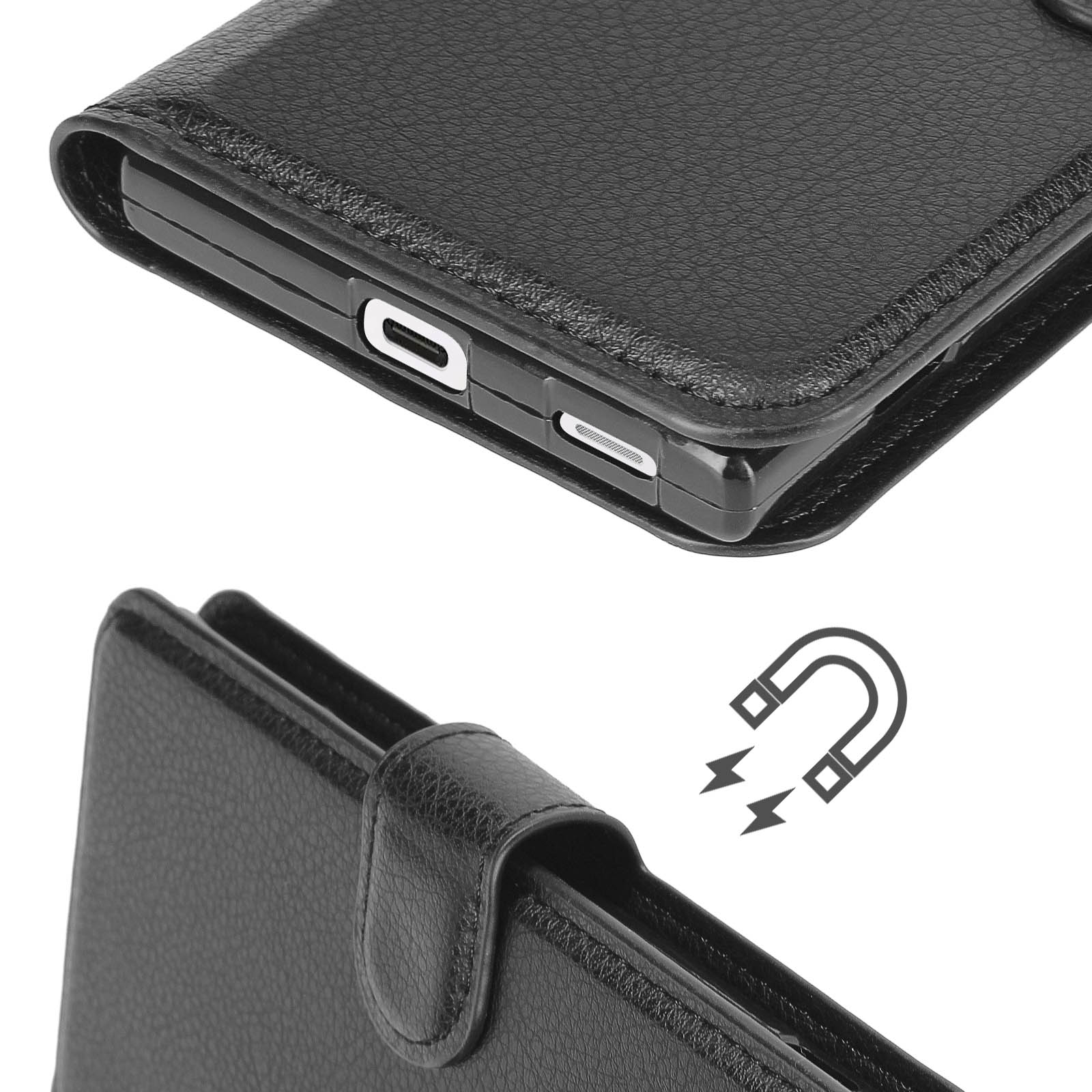 Shantime Custodia Portafoglio In Pelle PU Per Sony Xperia XA1 Plus, Con Chiusura Magnetica, Tasche Porta Carte E Supporto - 2