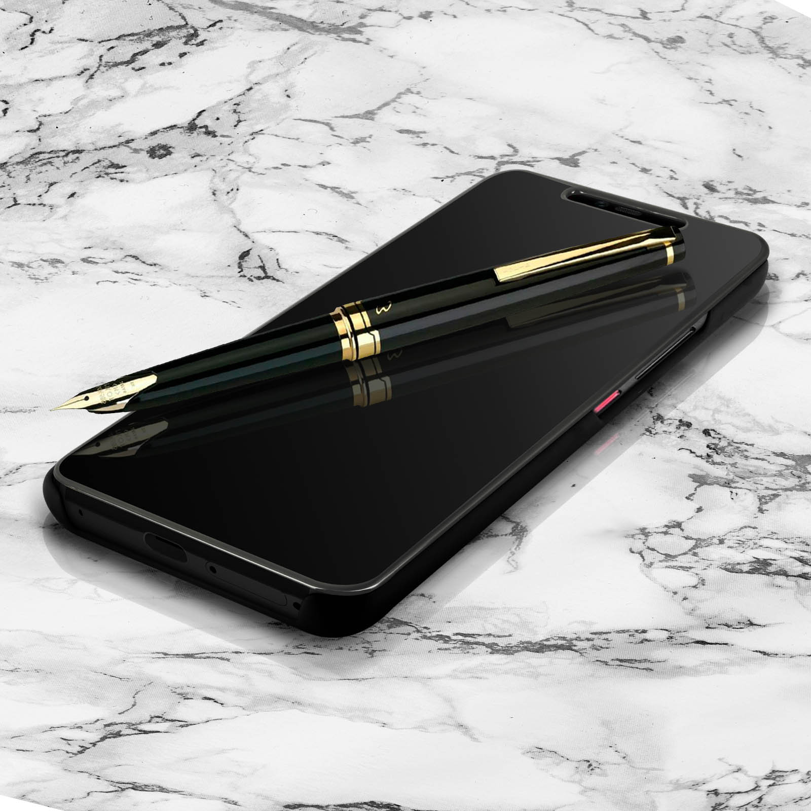 RankOne Custodia Ibrida Trasparente Per HUAWEI Mate 50 Pro – Antiurto, Morbida E Rigida, Nero - 3